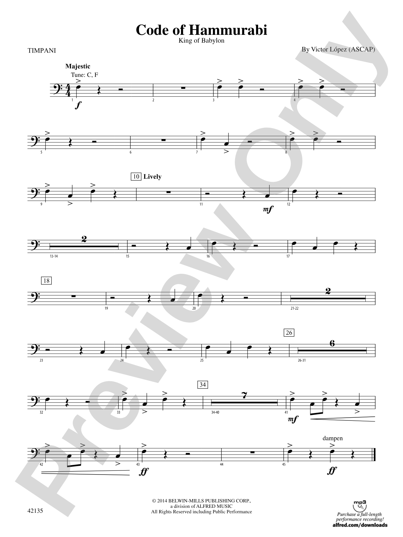 Code of Hammurabi: Timpani