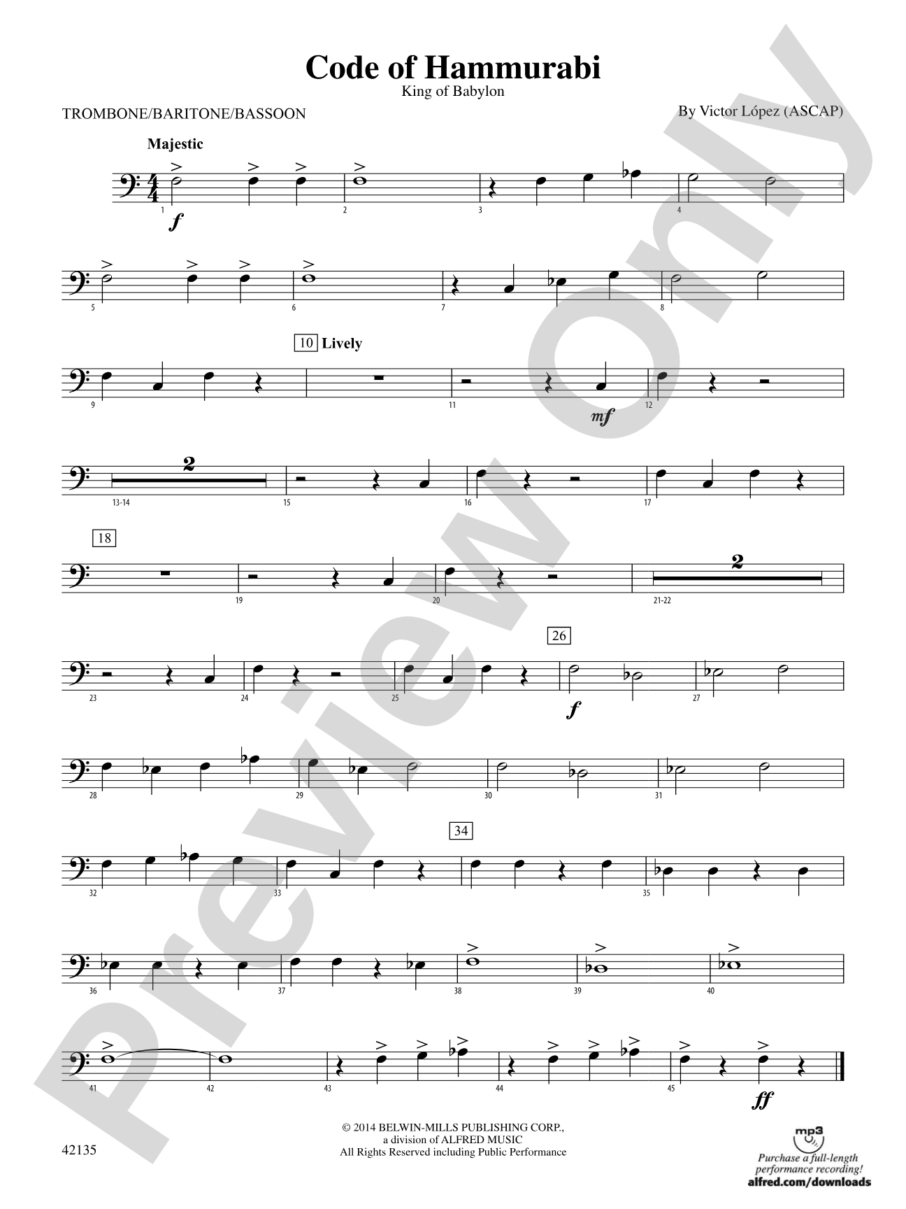Code of Hammurabi: 1st Trombone
