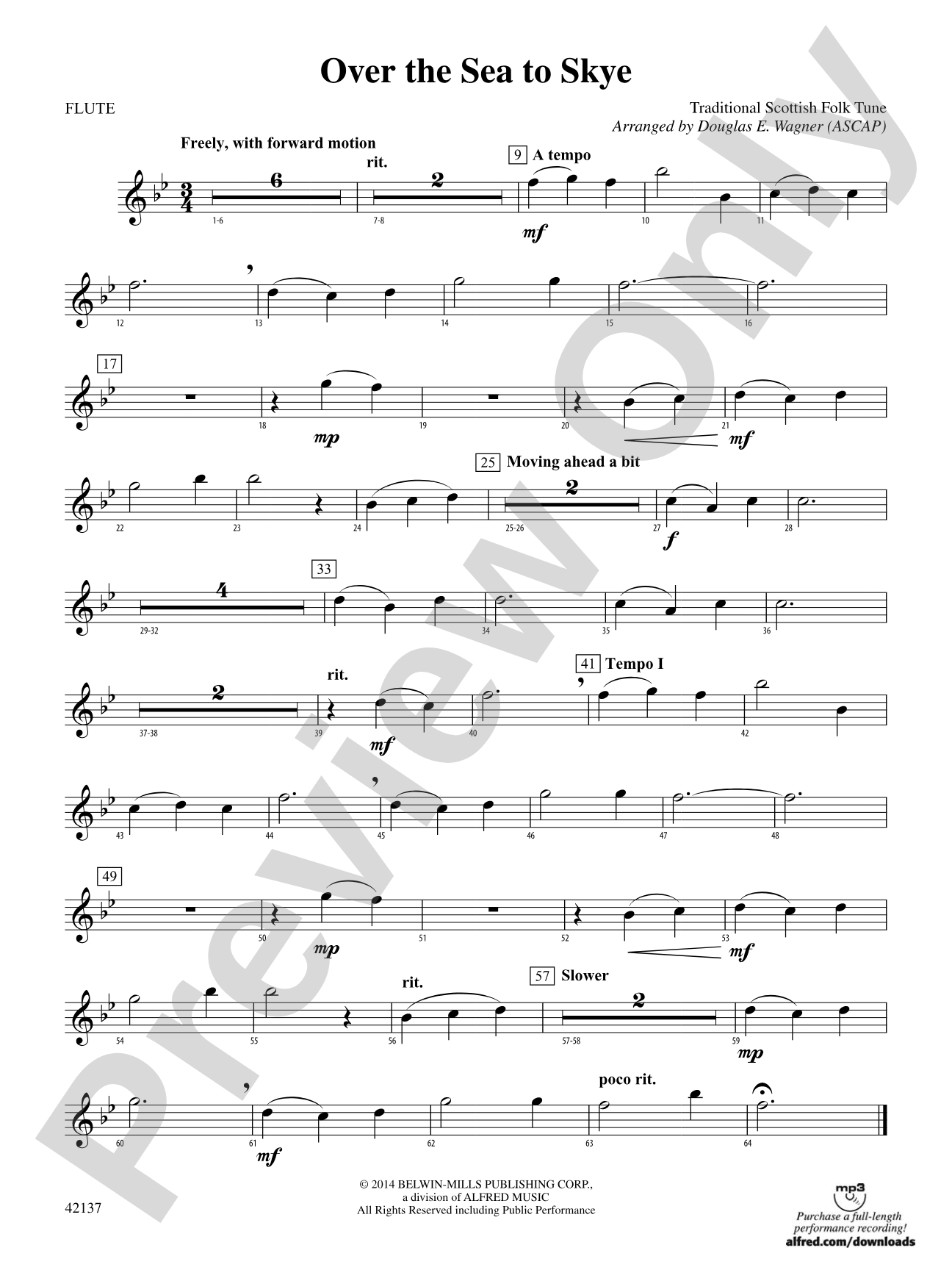 Over the Sea to Skye: Flute