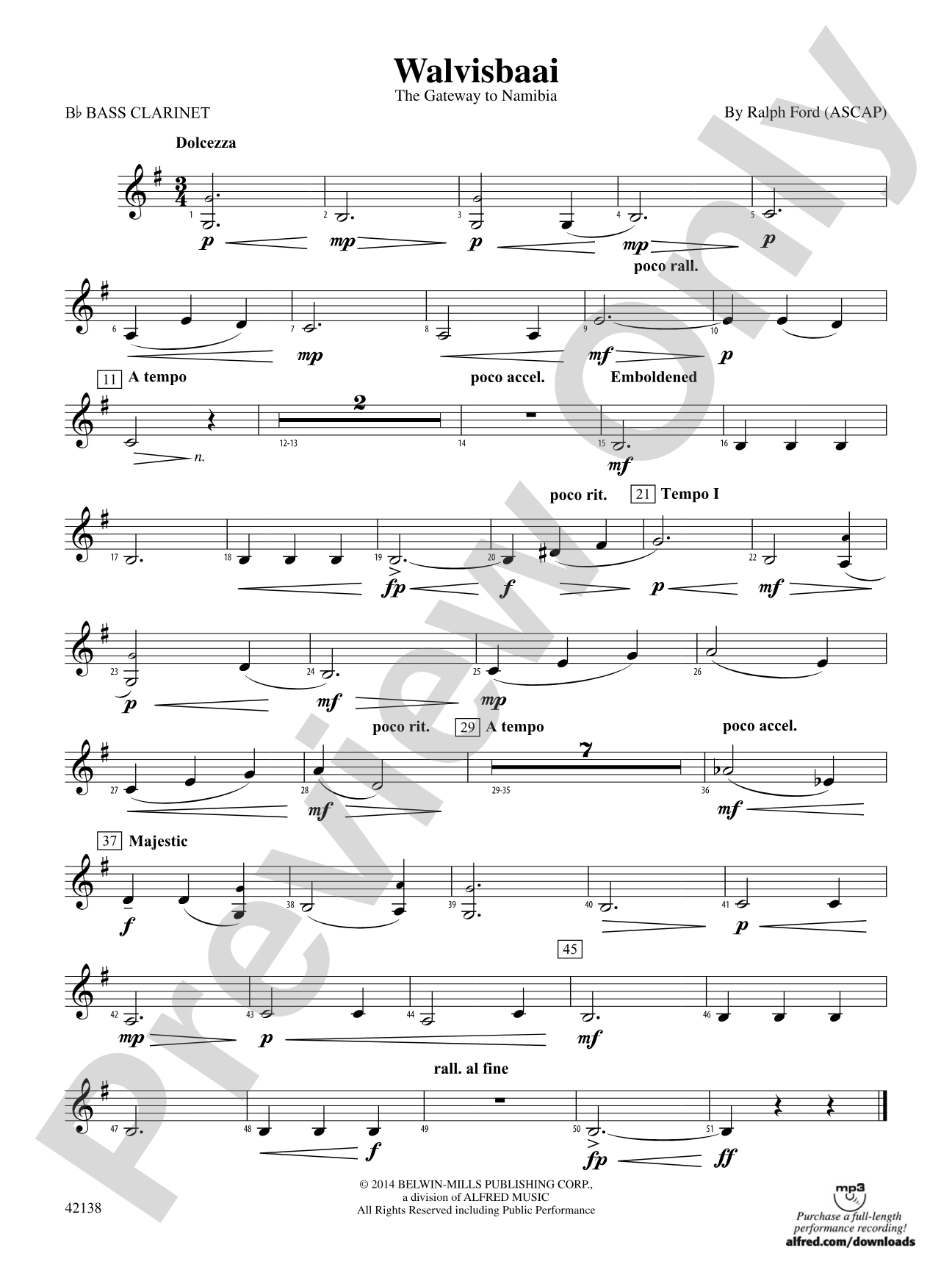 Walvisbaai: B-flat Bass Clarinet