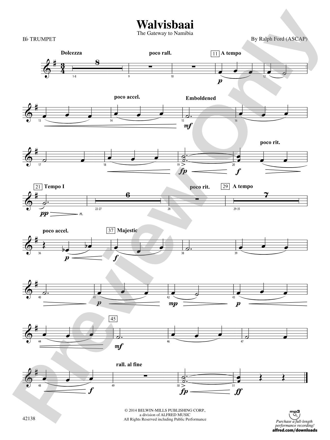 Walvisbaai: 1st B-flat Trumpet