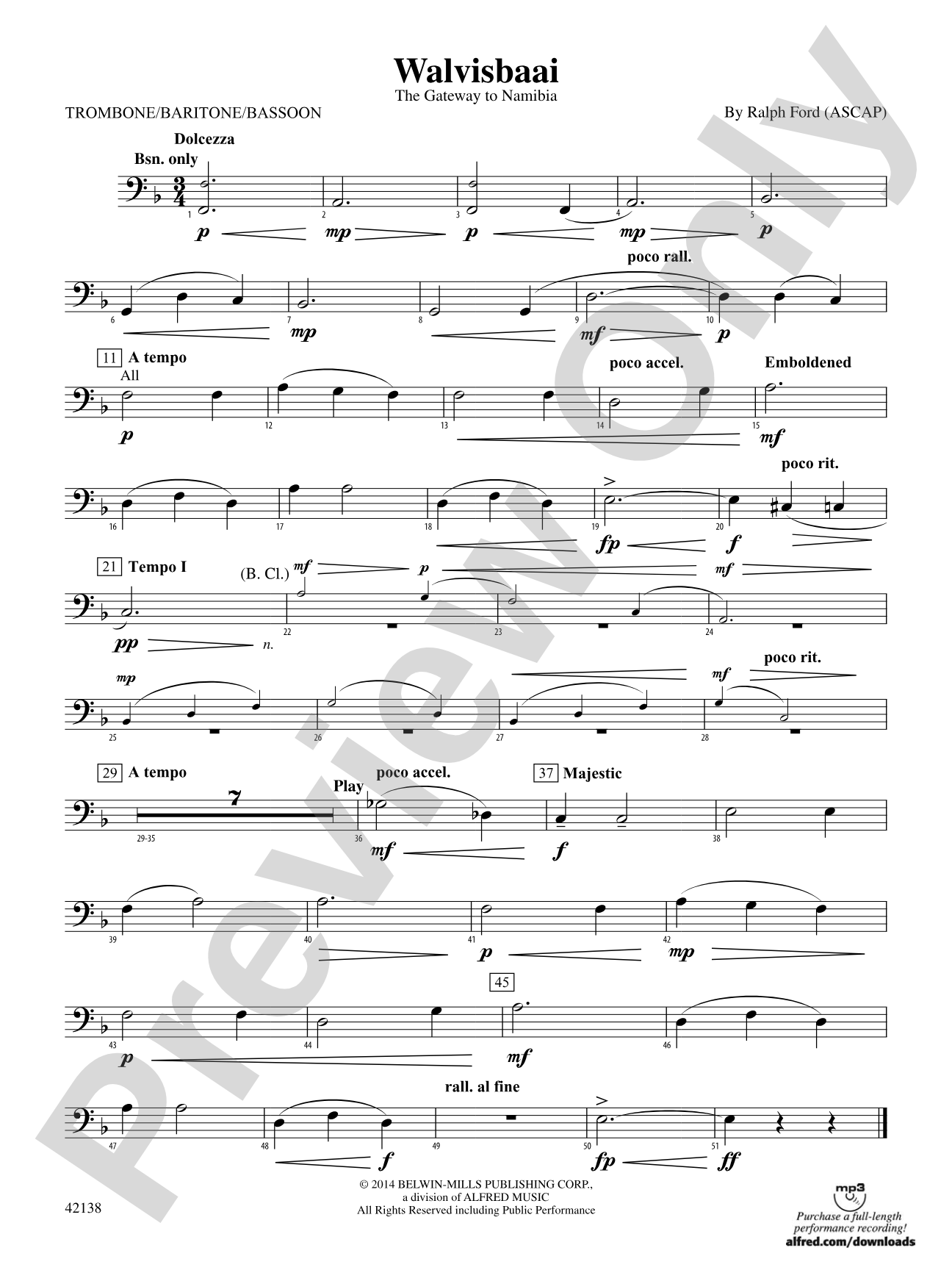 Walvisbaai: 1st Trombone