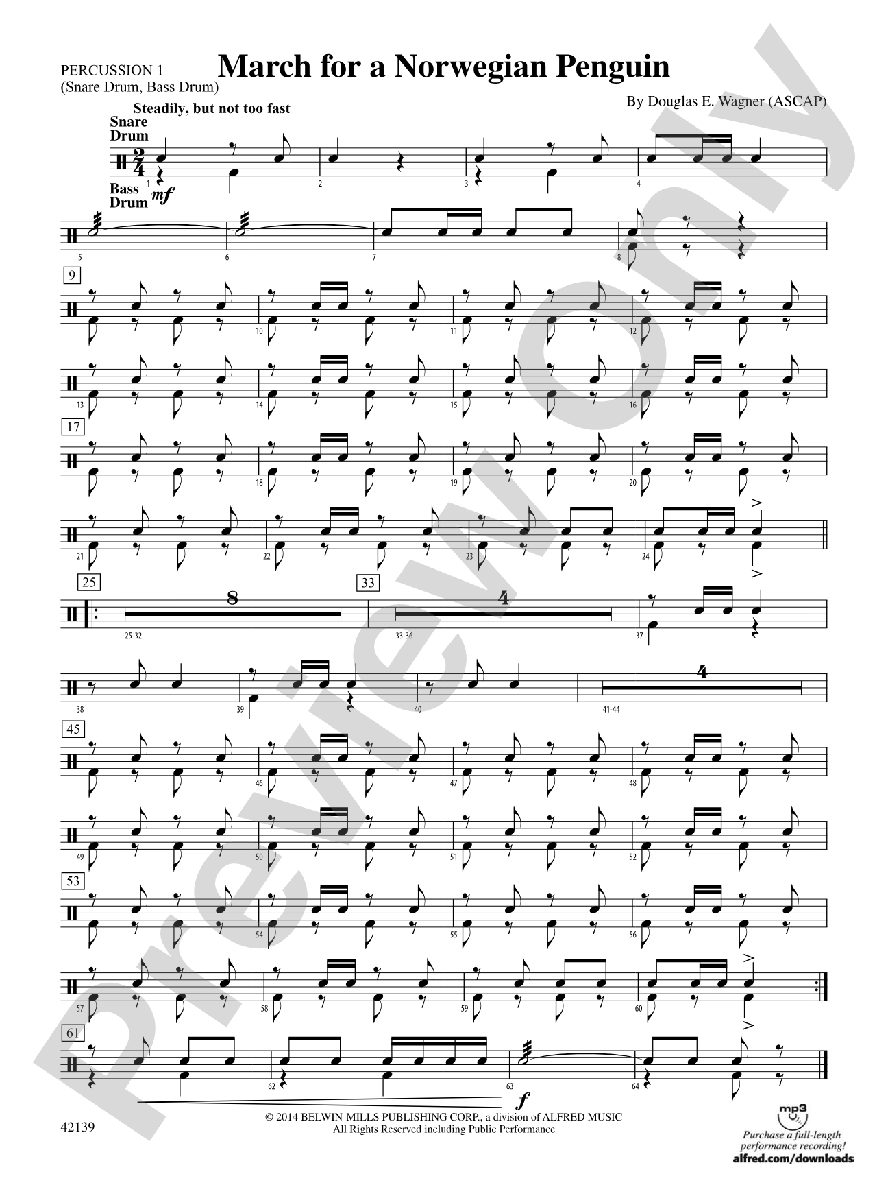 March for a Norwegian Penguin: 1st Percussion