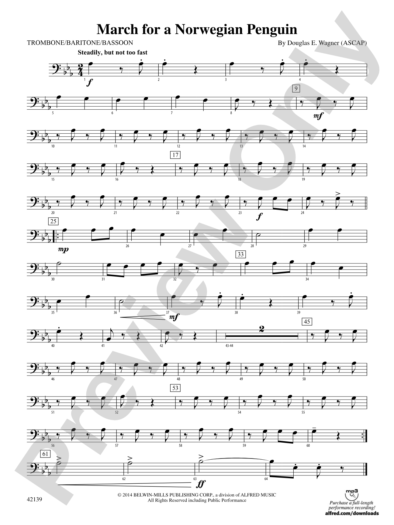 March for a Norwegian Penguin: 1st Trombone