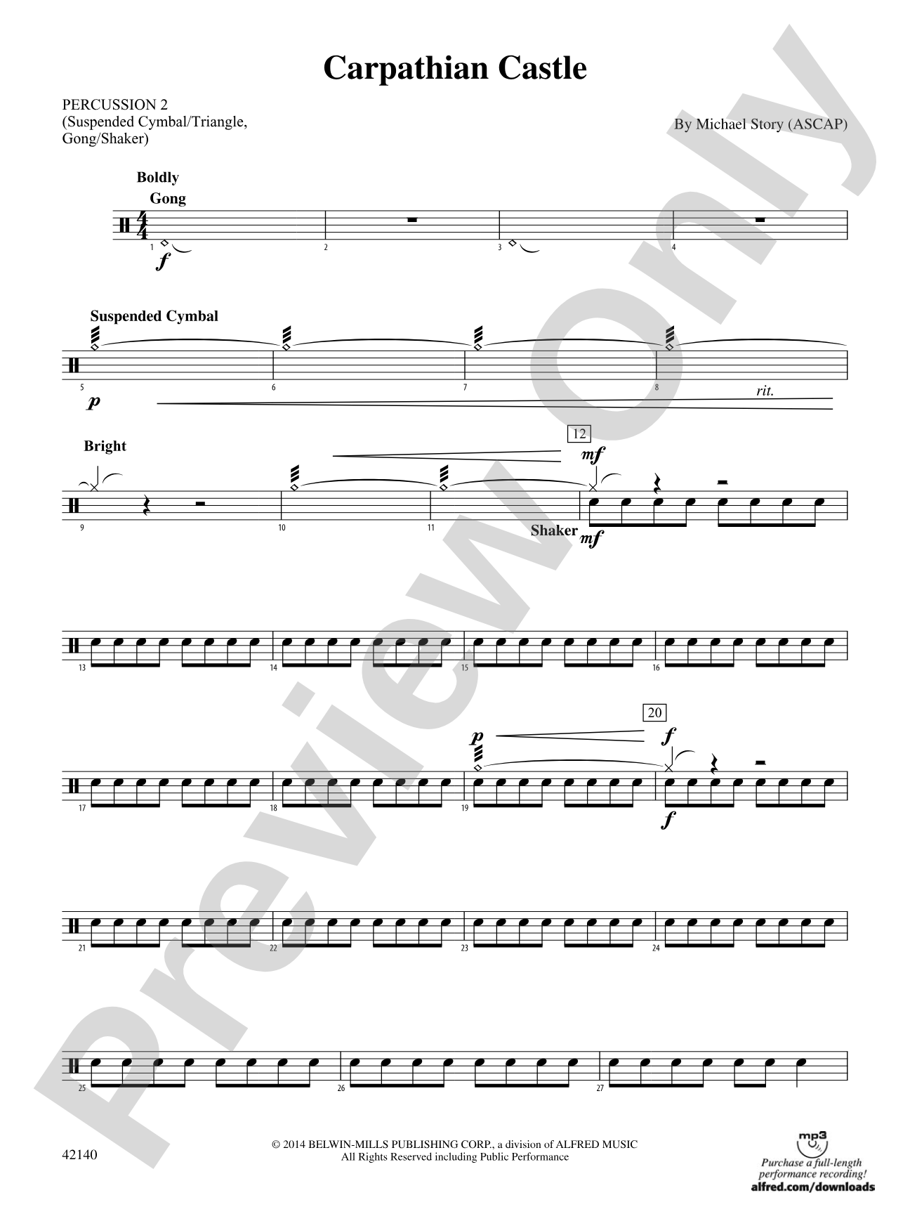 Carpathian Castle: 2nd Percussion