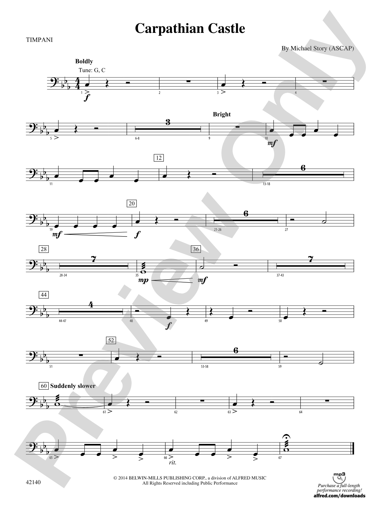 Carpathian Castle: Timpani