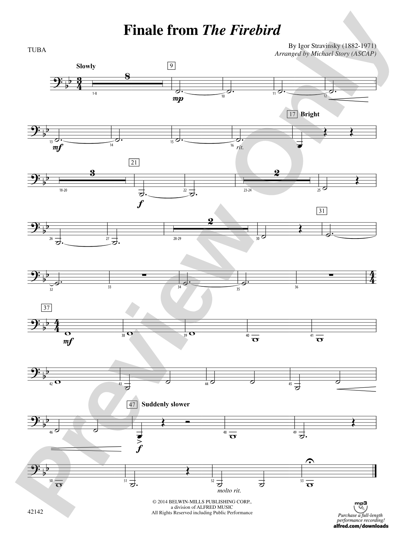 Finale from The Firebird: Tuba