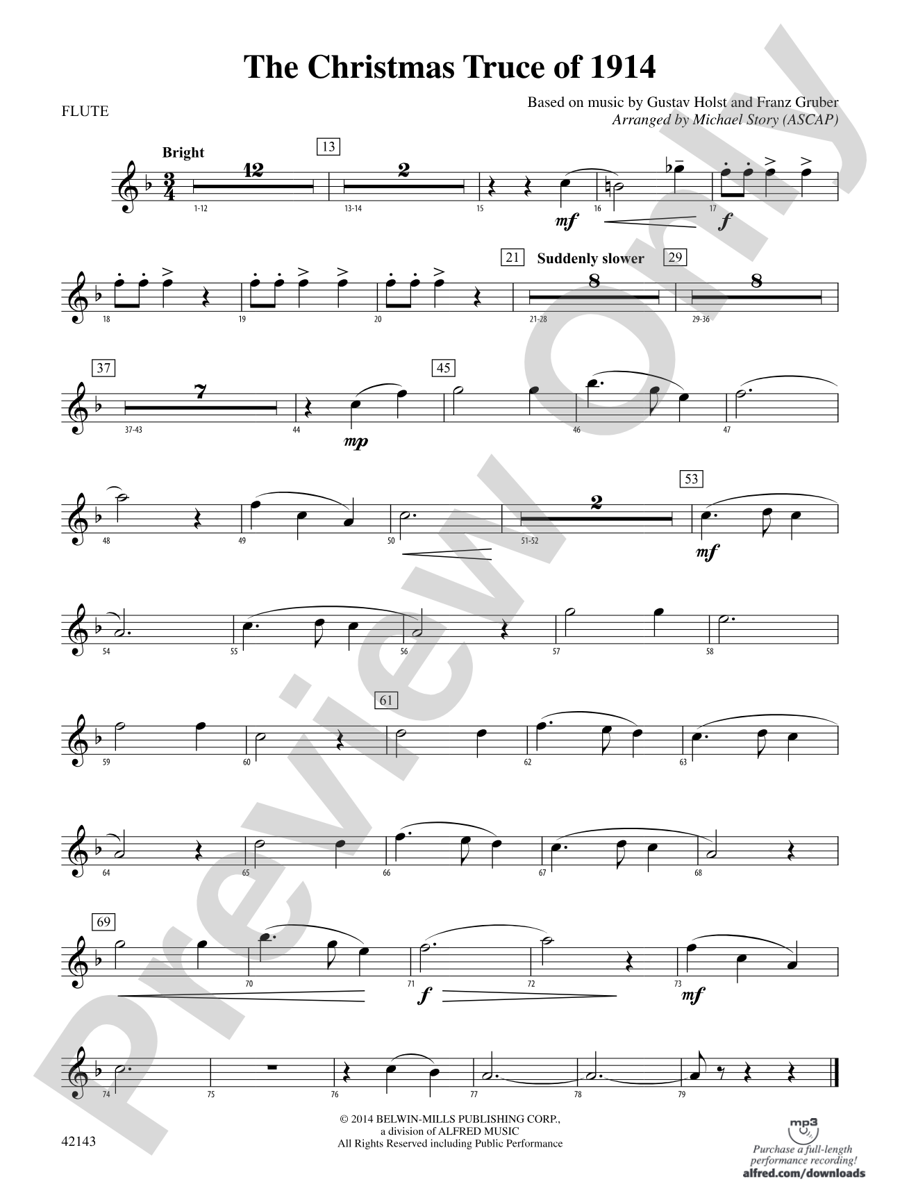 The Christmas Truce of 1914: Flute