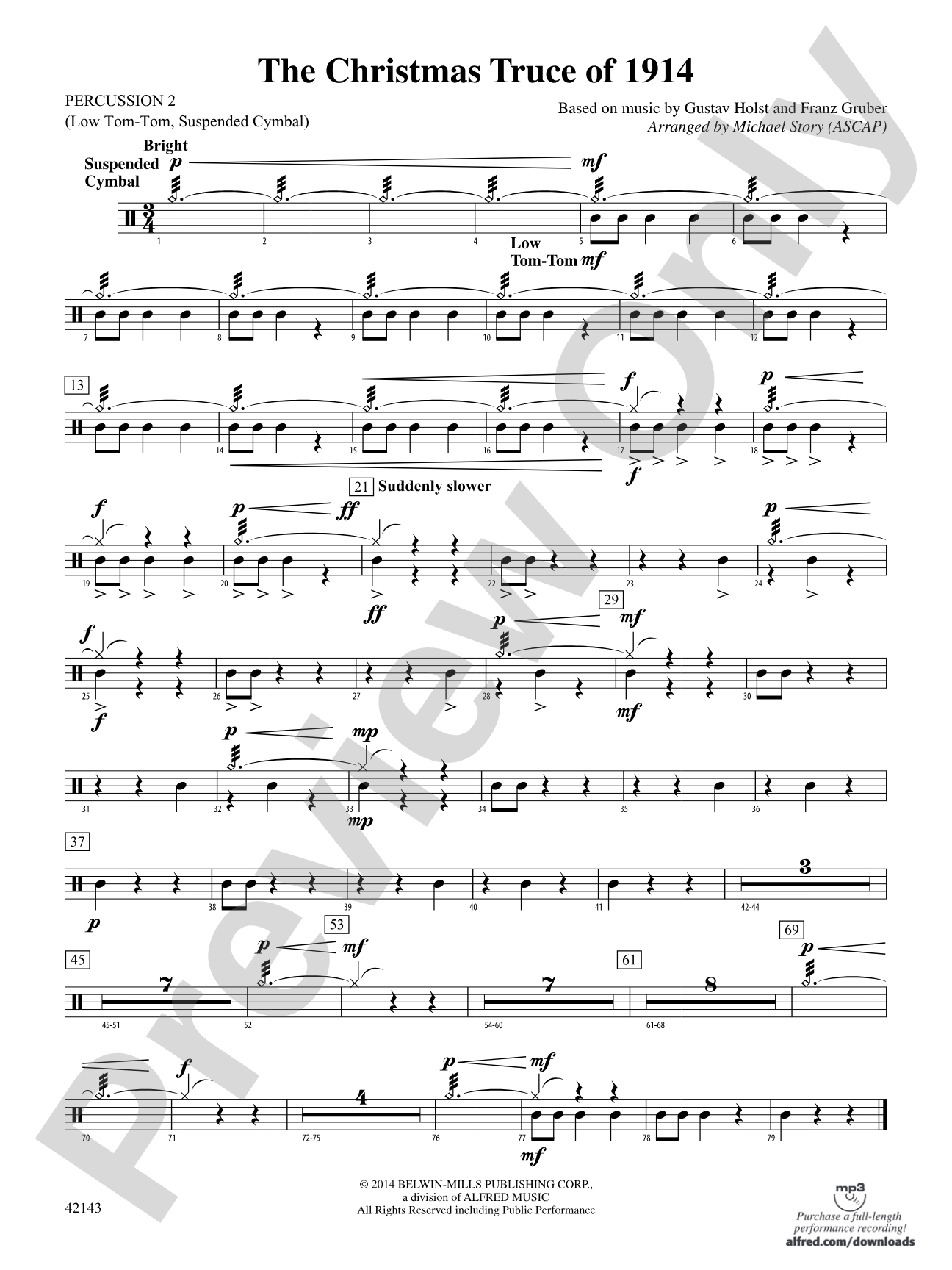 The Christmas Truce of 1914: 2nd Percussion