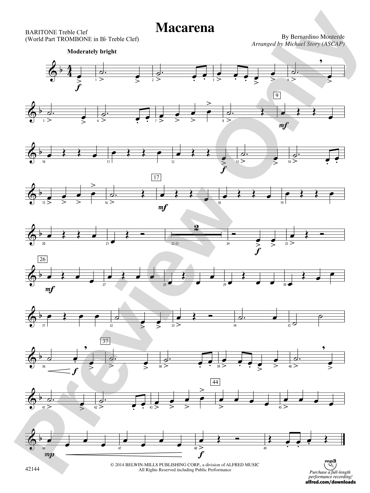 Macarena: Baritone T.C.