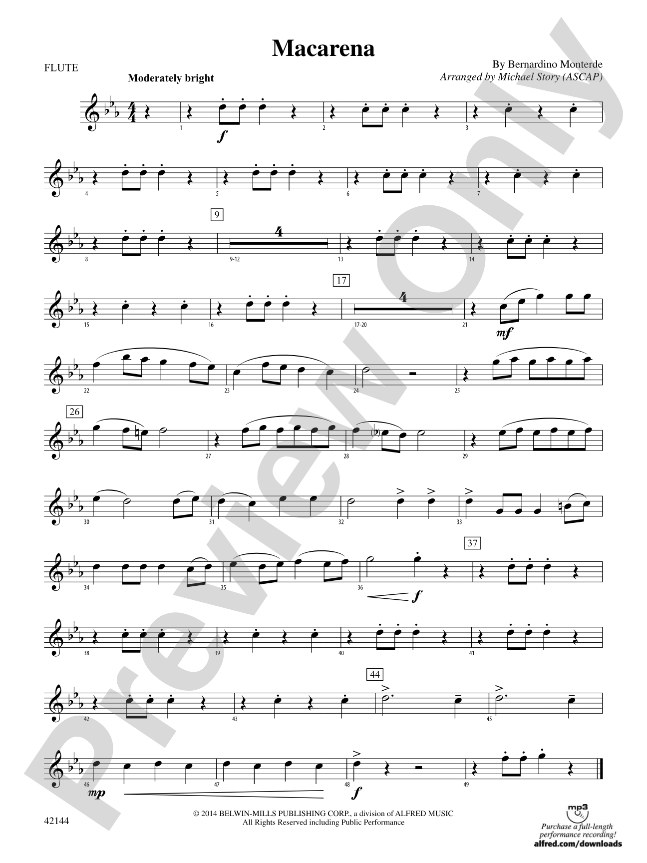 Macarena: Flute