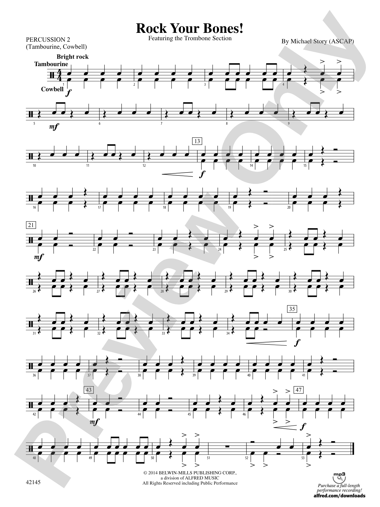 Rock Your Bones!: 2nd Percussion