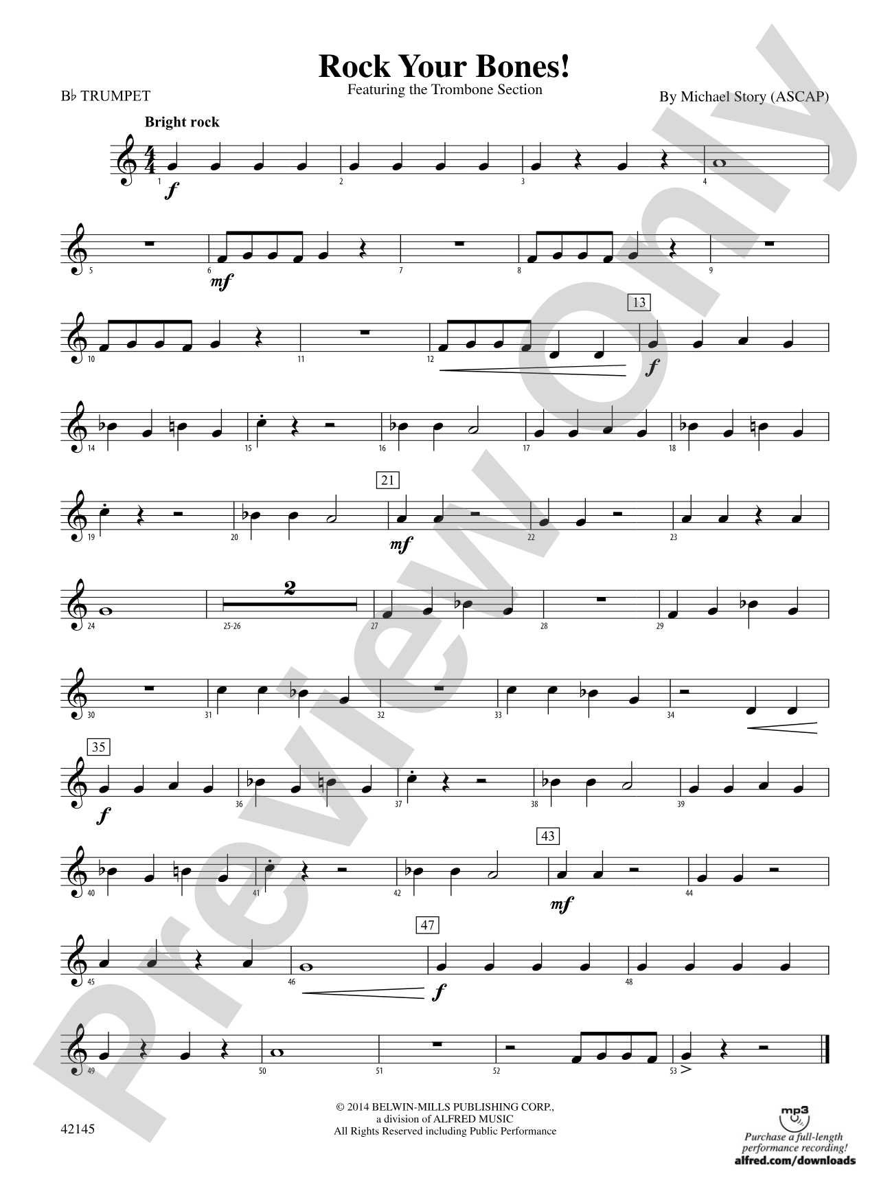 Rock Your Bones!: 1st B-flat Trumpet