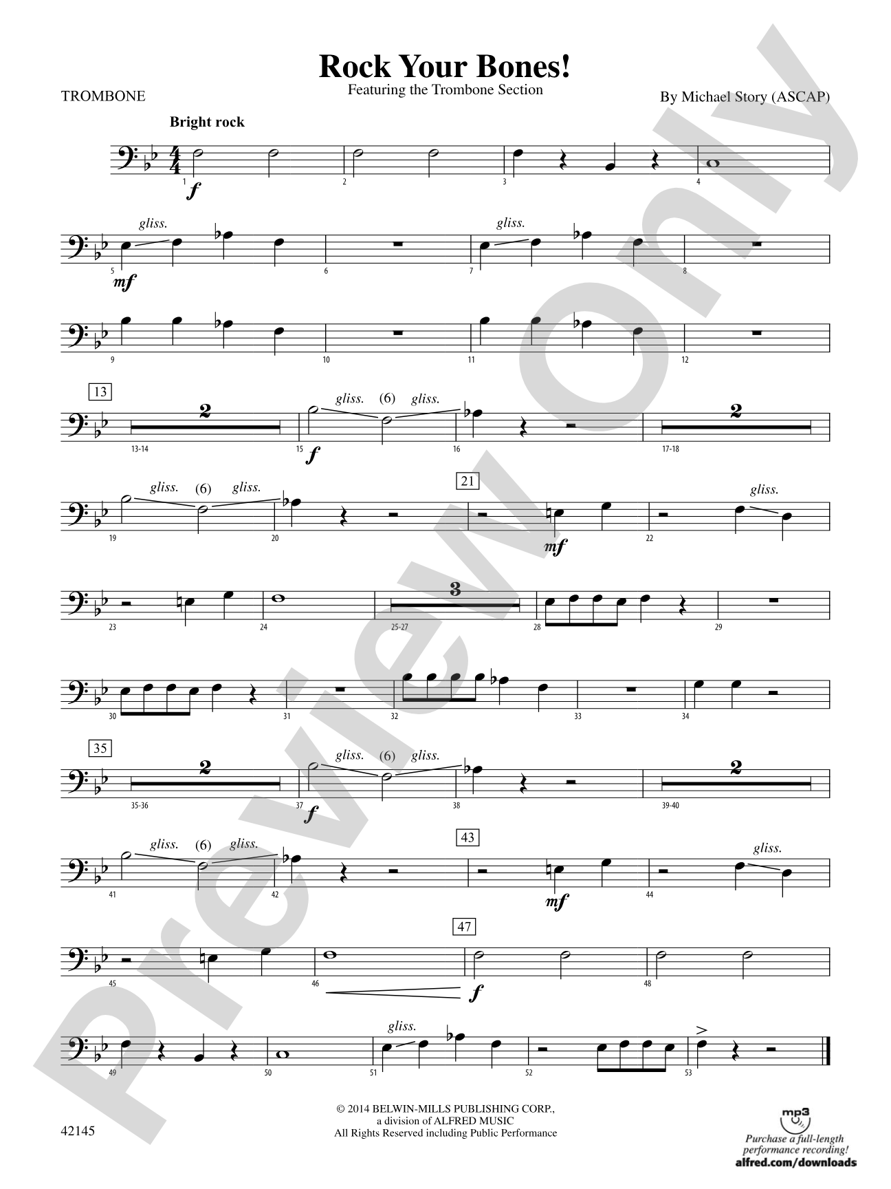Rock Your Bones!: 1st Trombone