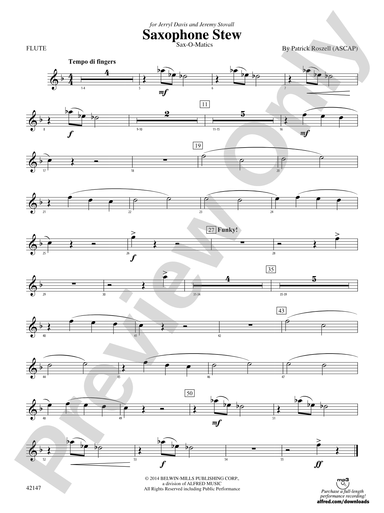 Saxophone Stew: Flute