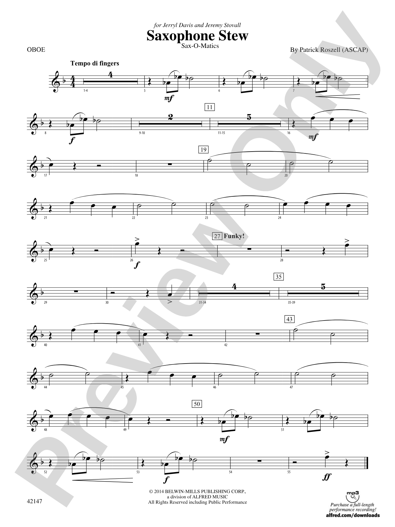 Saxophone Stew: Oboe