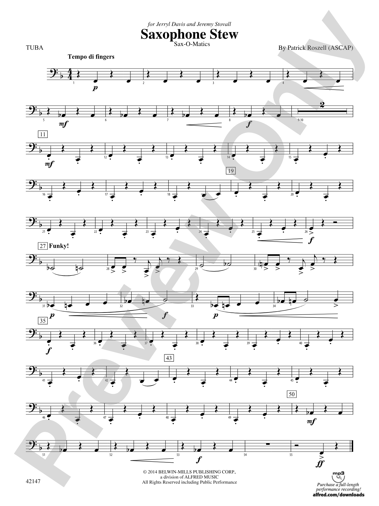 Saxophone Stew: Tuba