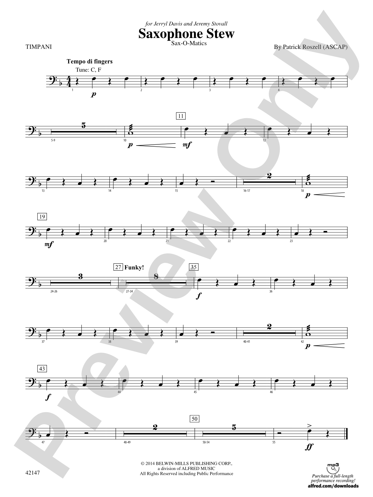 Saxophone Stew: Timpani