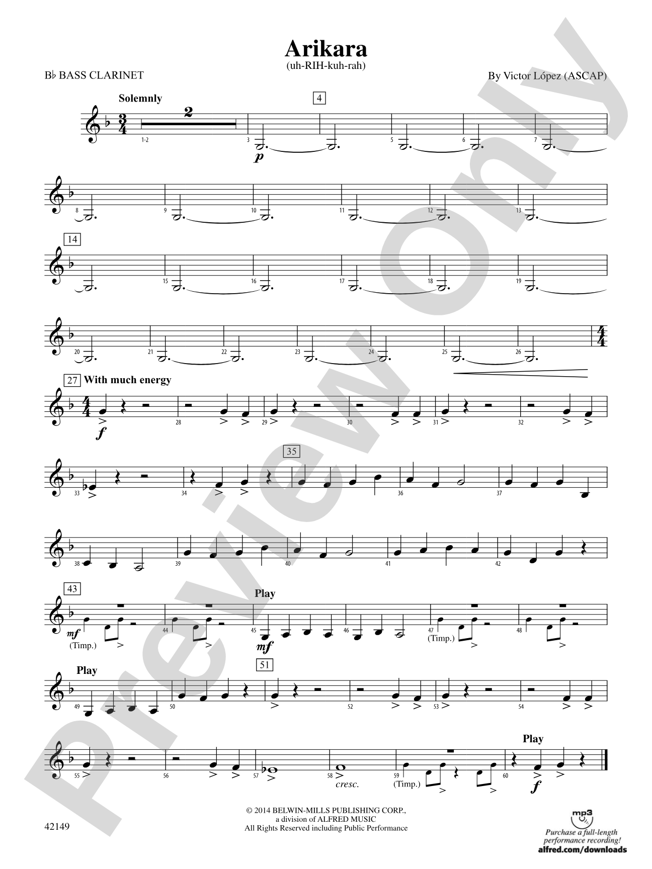 Arikara: B-flat Bass Clarinet