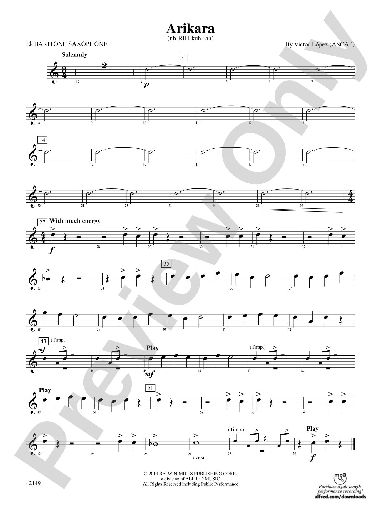 Arikara: E-flat Baritone Saxophone
