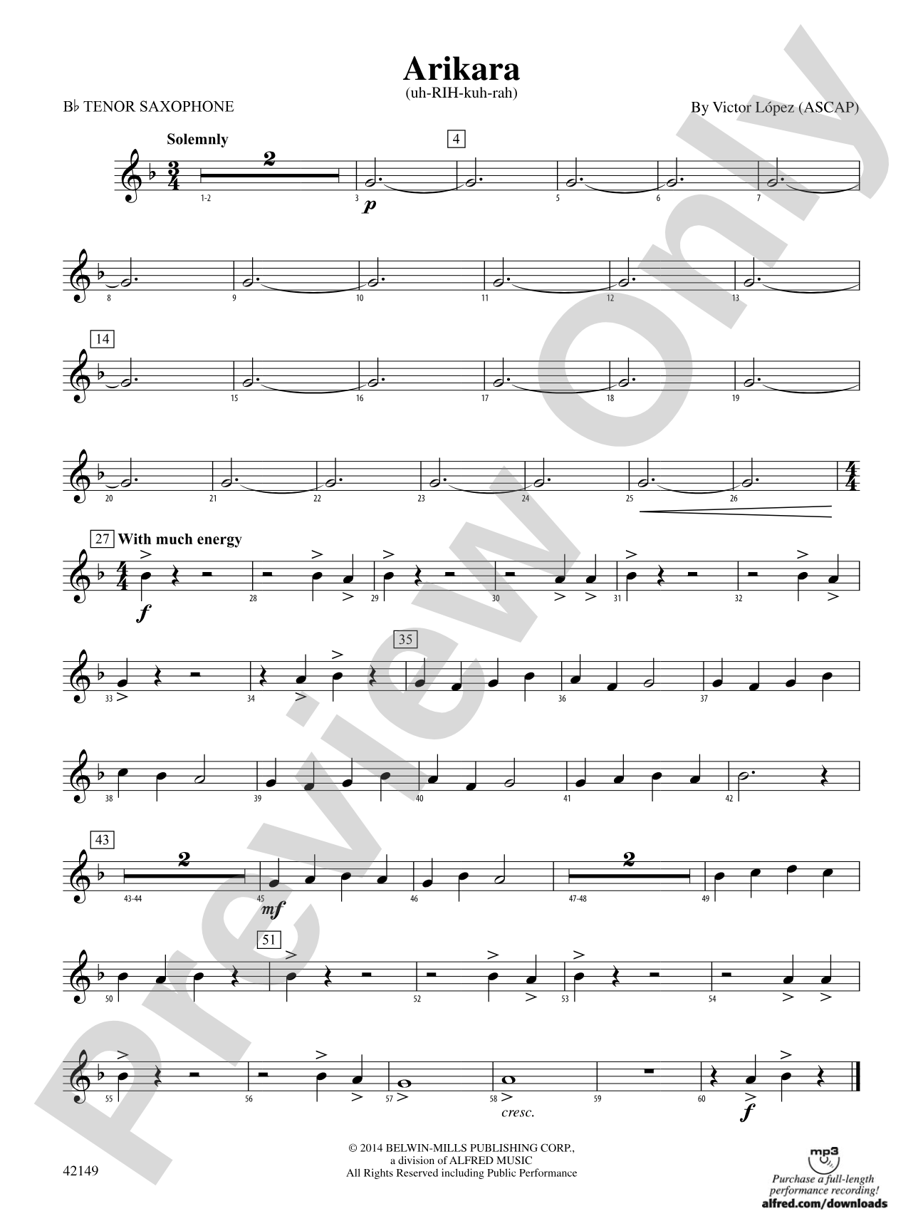 Arikara: B-flat Tenor Saxophone