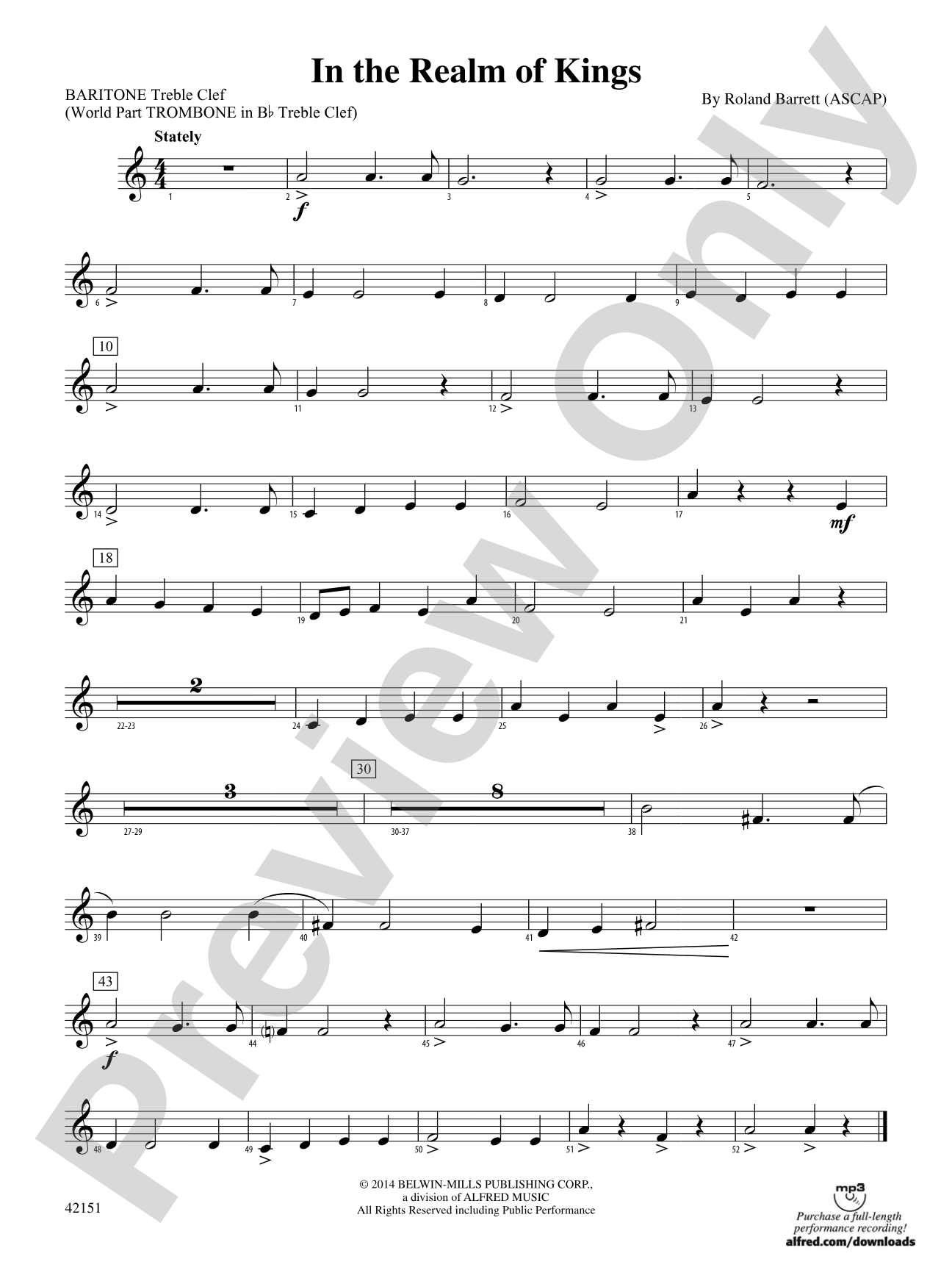 In the Realm of Kings: Baritone T.C.