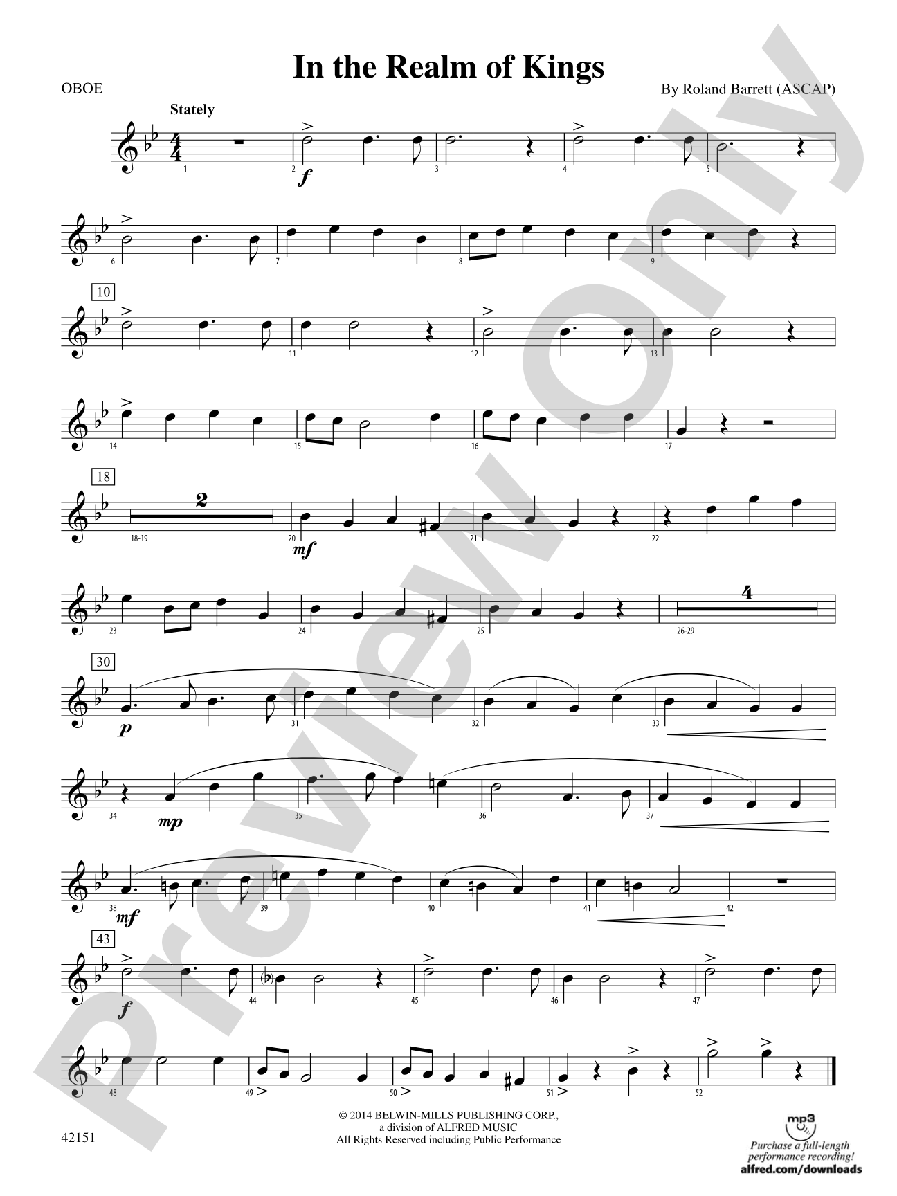 In the Realm of Kings: Oboe