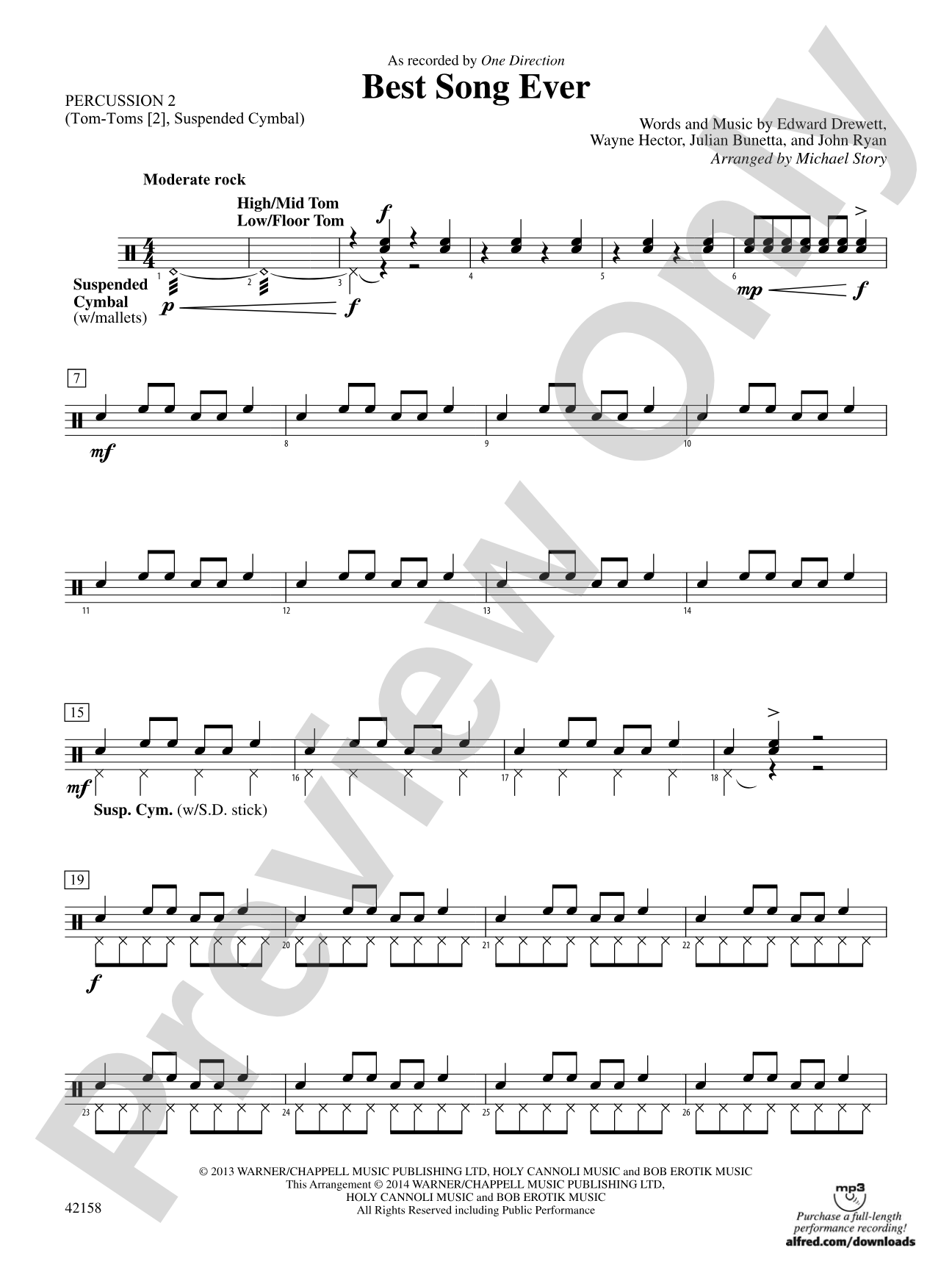 Best Song Ever: 2nd Percussion