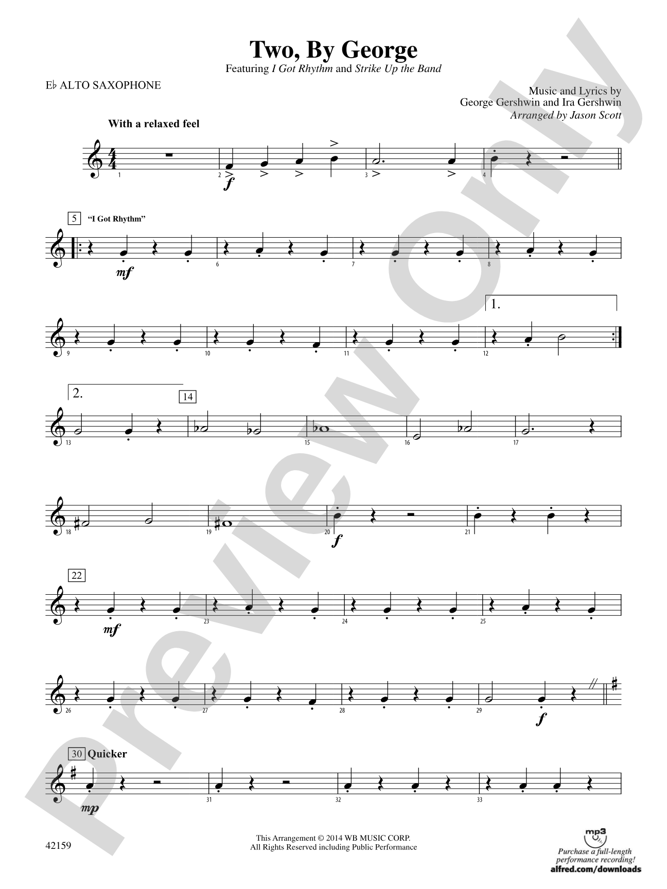 Two, by George: E-flat Alto Saxophone