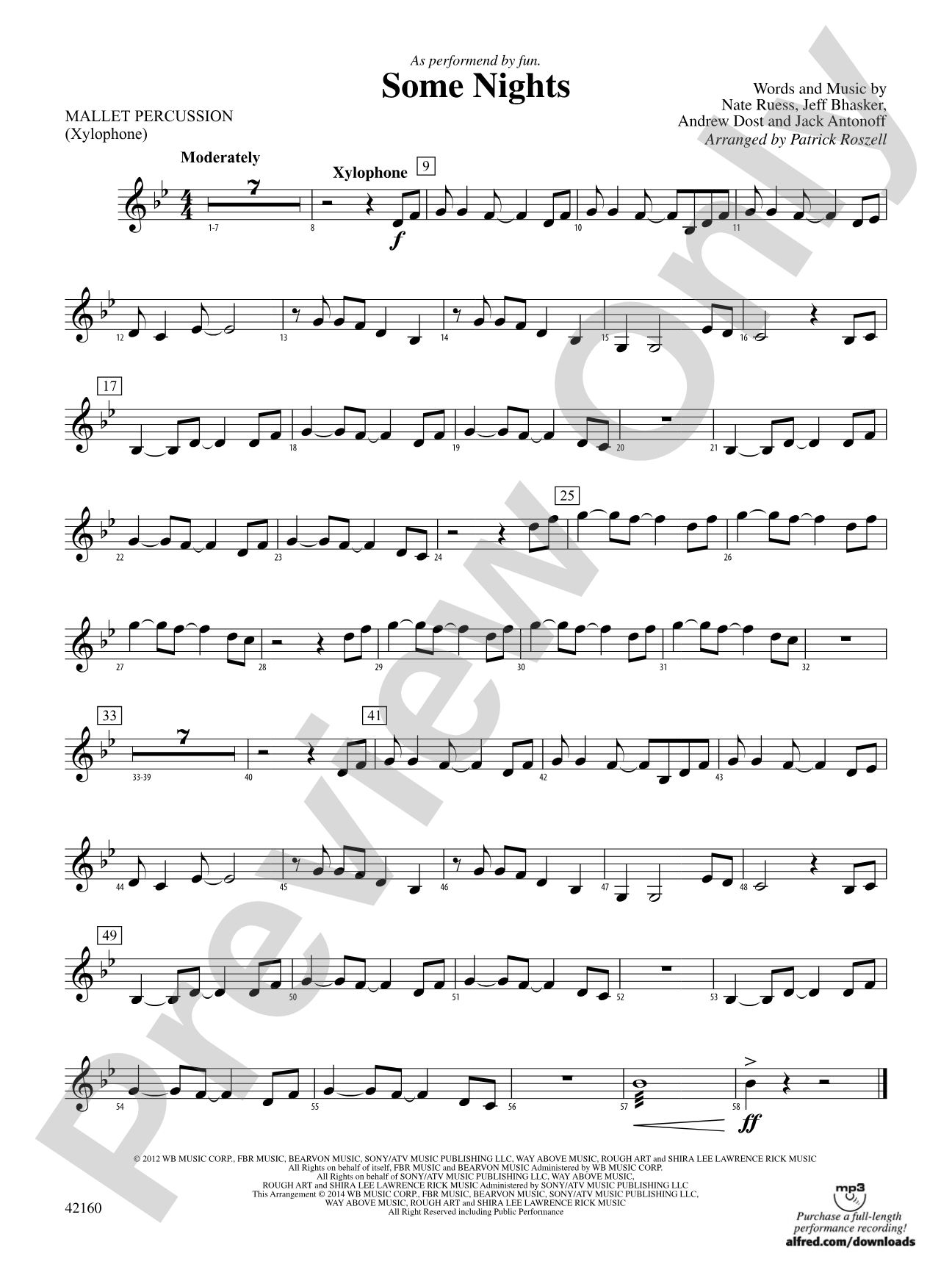 Some Nights: Mallets