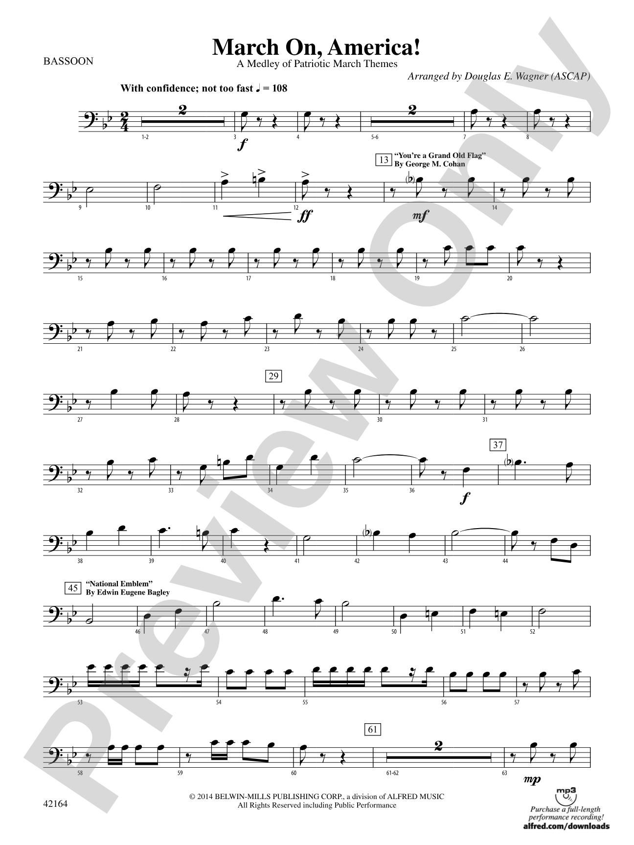March On, America!: Bassoon