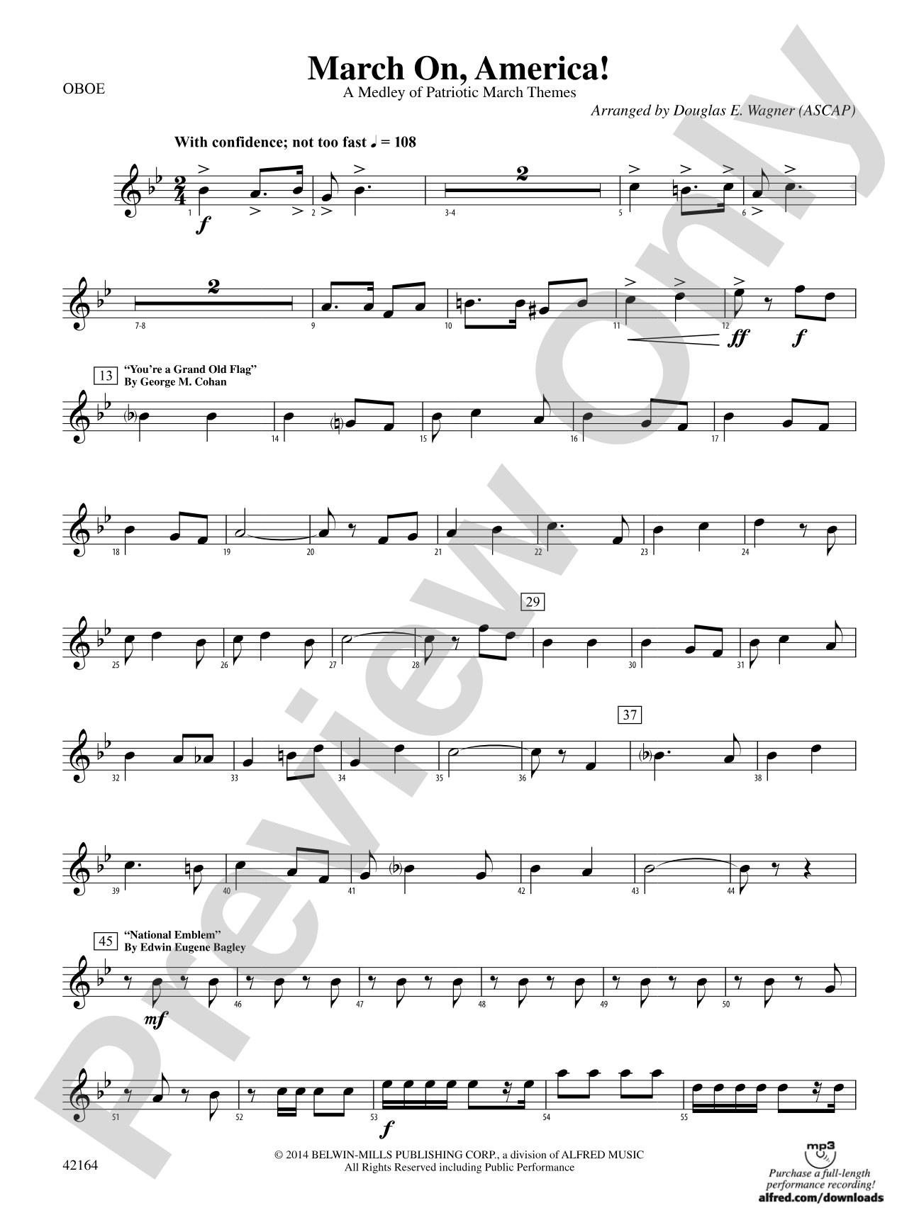 March On, America!: Oboe