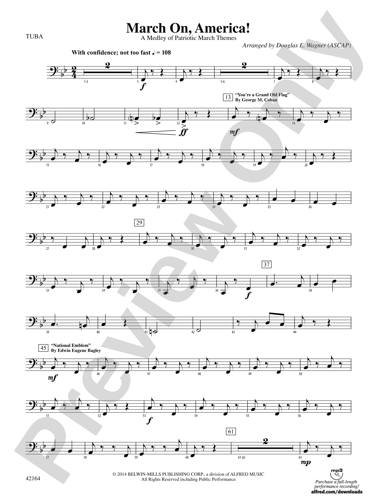March On, America!: Tuba