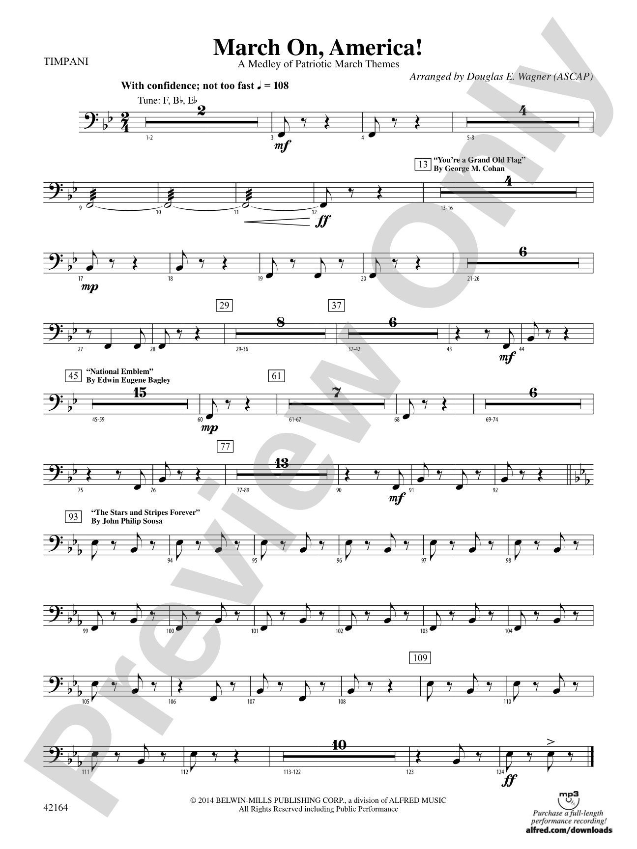 March On, America!: Timpani