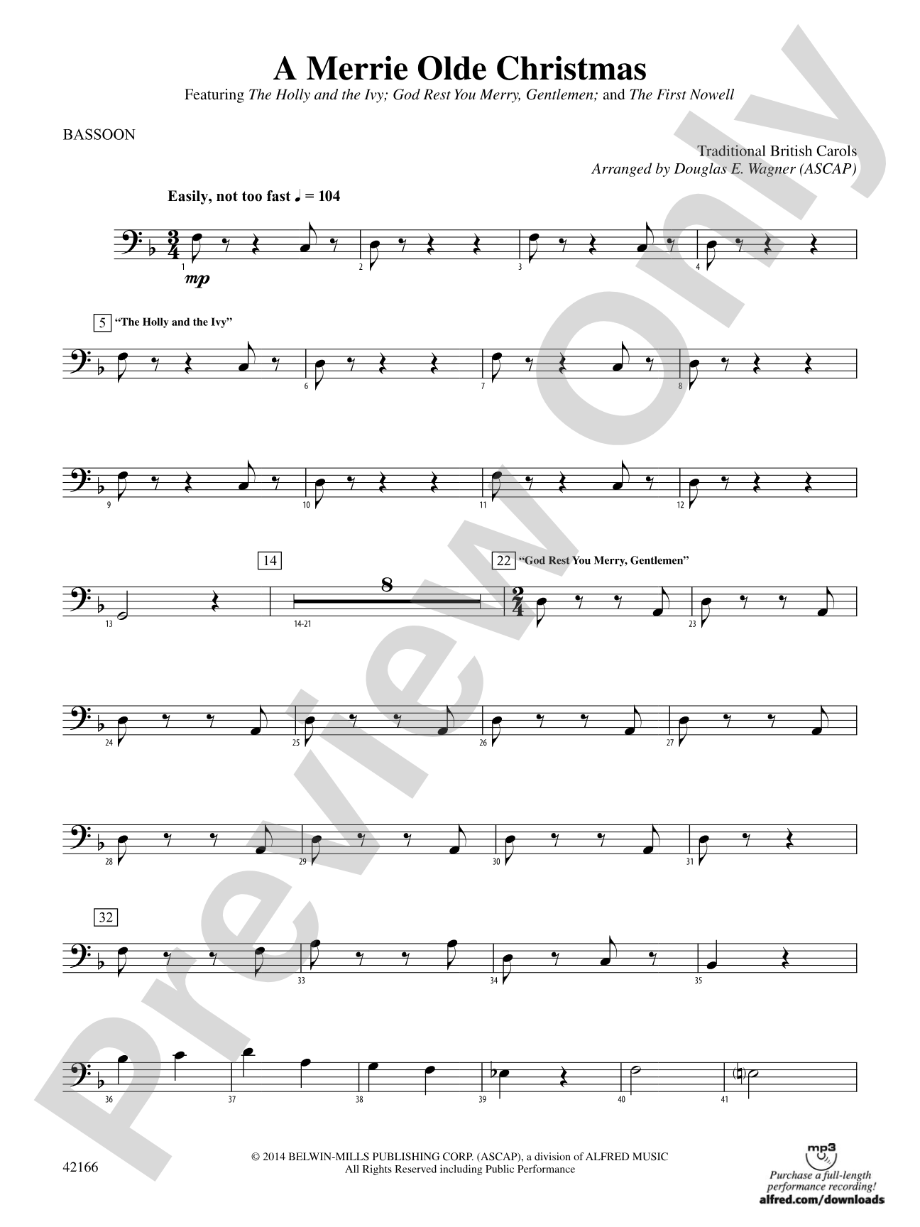 A Merrie Olde Christmas: Bassoon