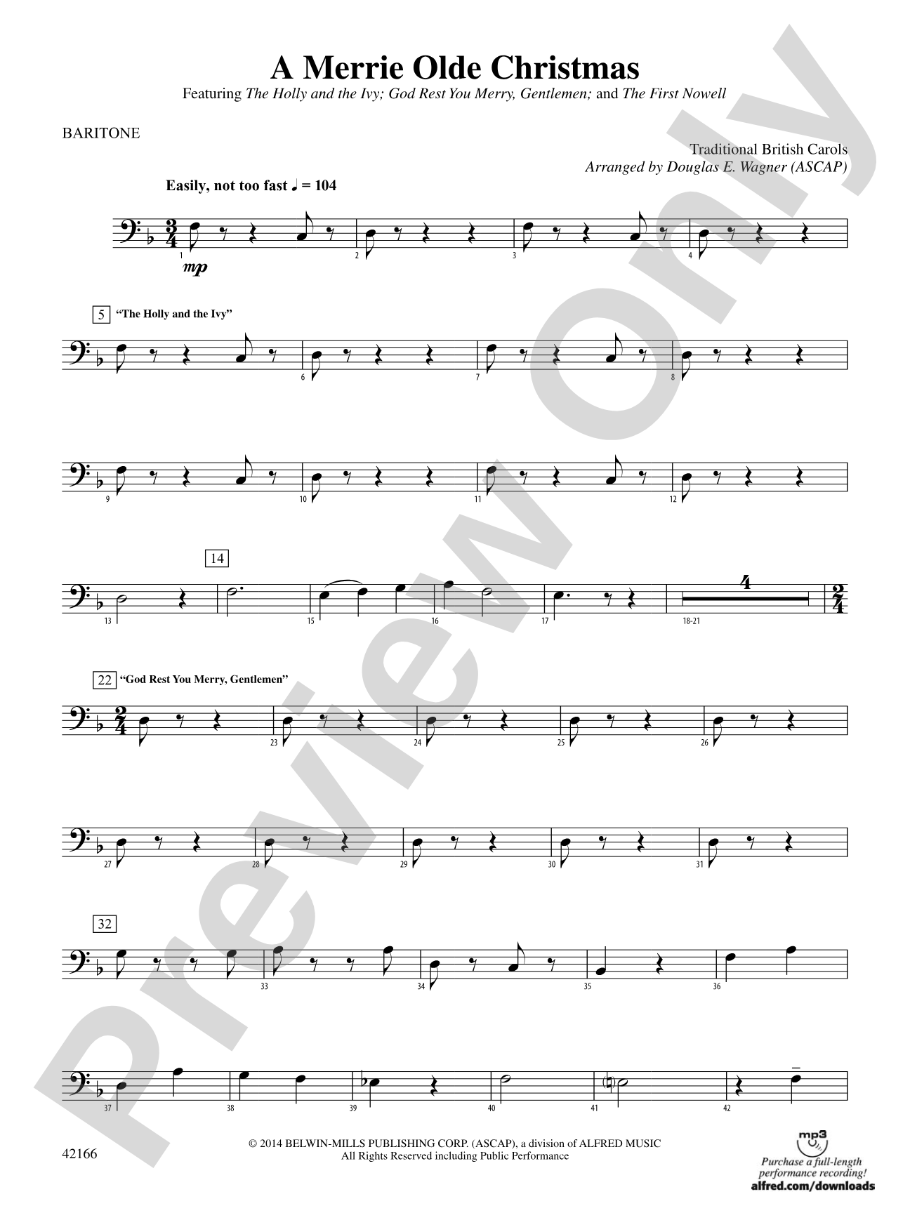 A Merrie Olde Christmas: Baritone B.C.