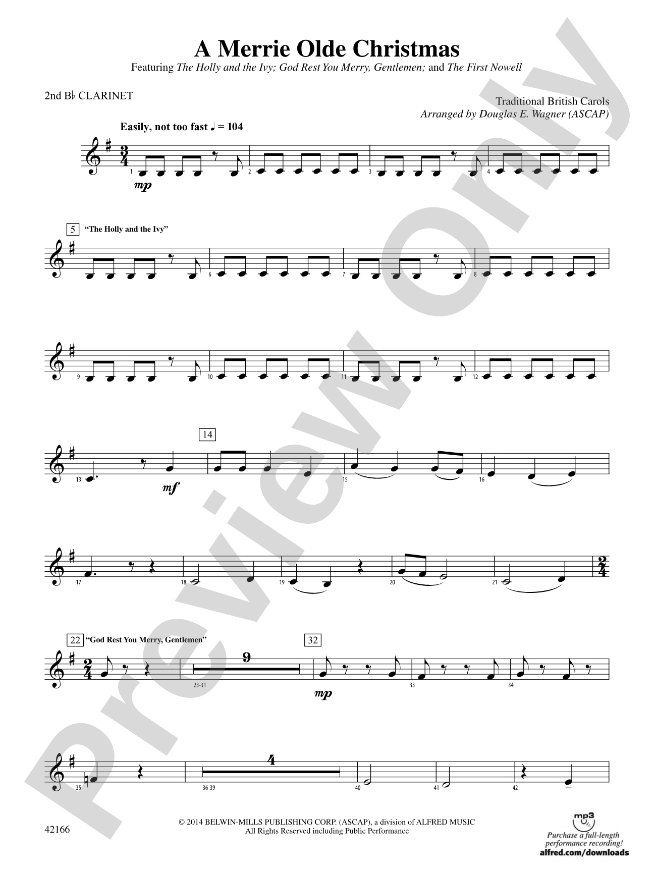 A Merrie Olde Christmas: 2nd B-flat Clarinet