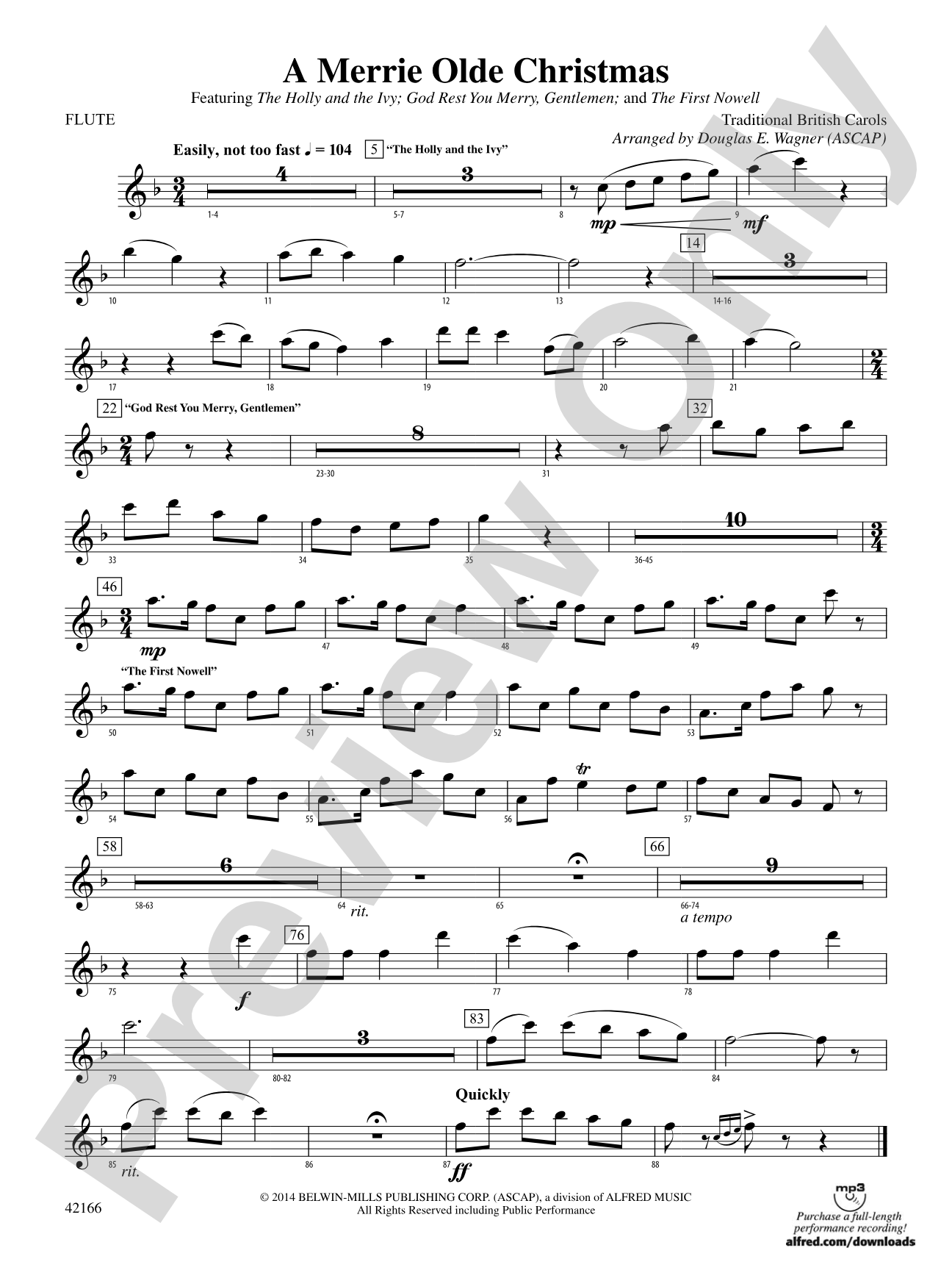 A Merrie Olde Christmas: Flute