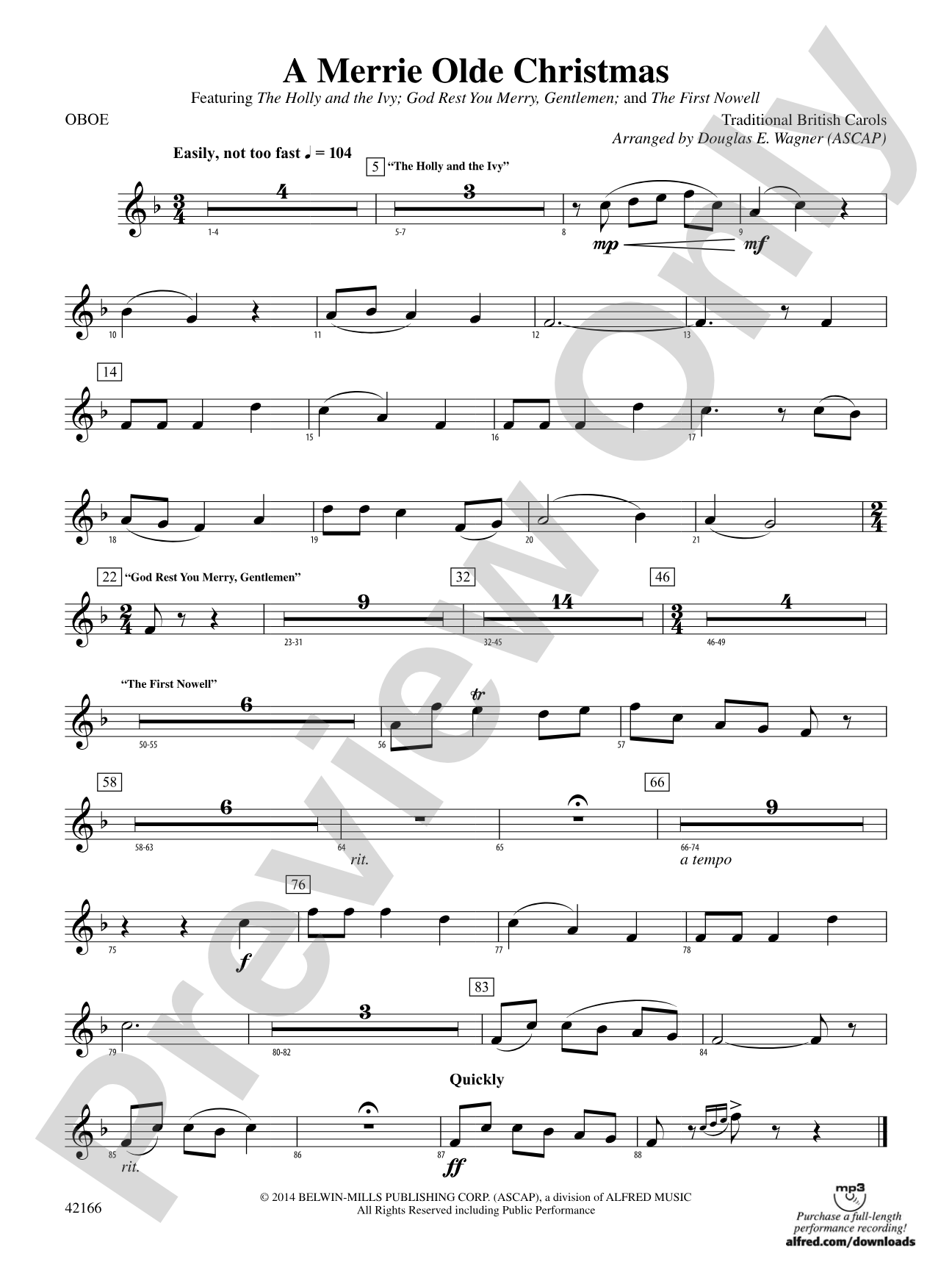 A Merrie Olde Christmas: Oboe