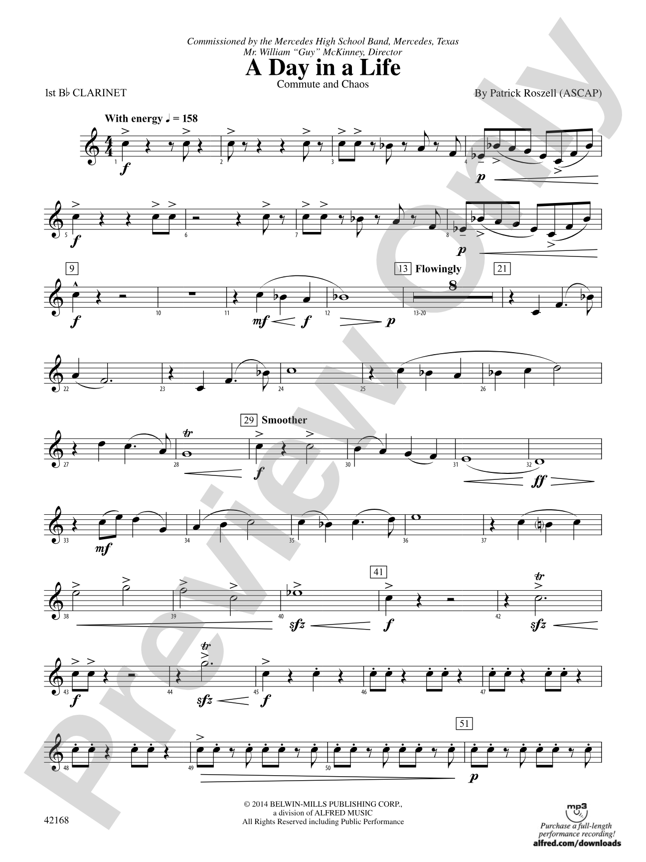 A Day in a Life: 1st B-flat Clarinet