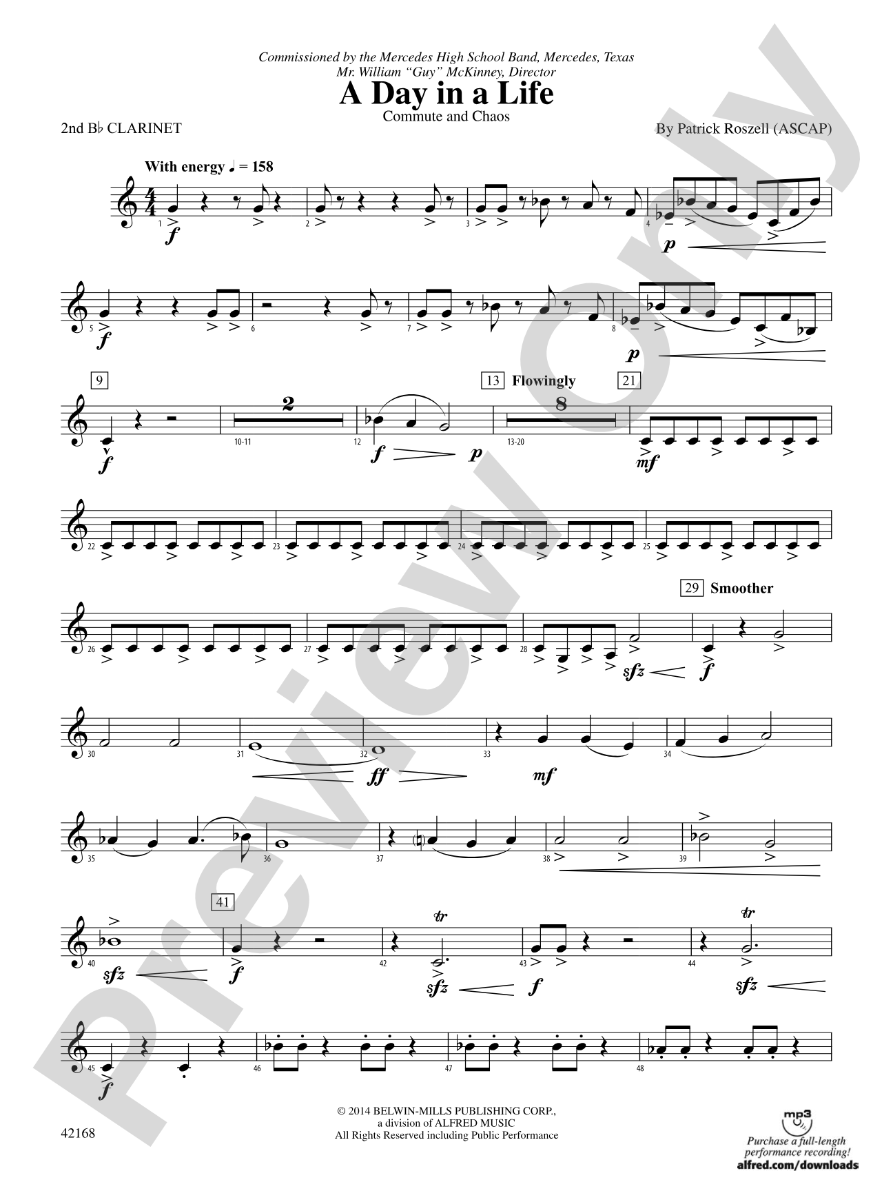 A Day in a Life: 2nd B-flat Clarinet