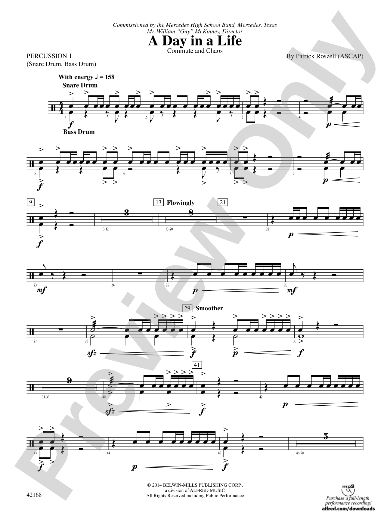 A Day in a Life: 1st Percussion