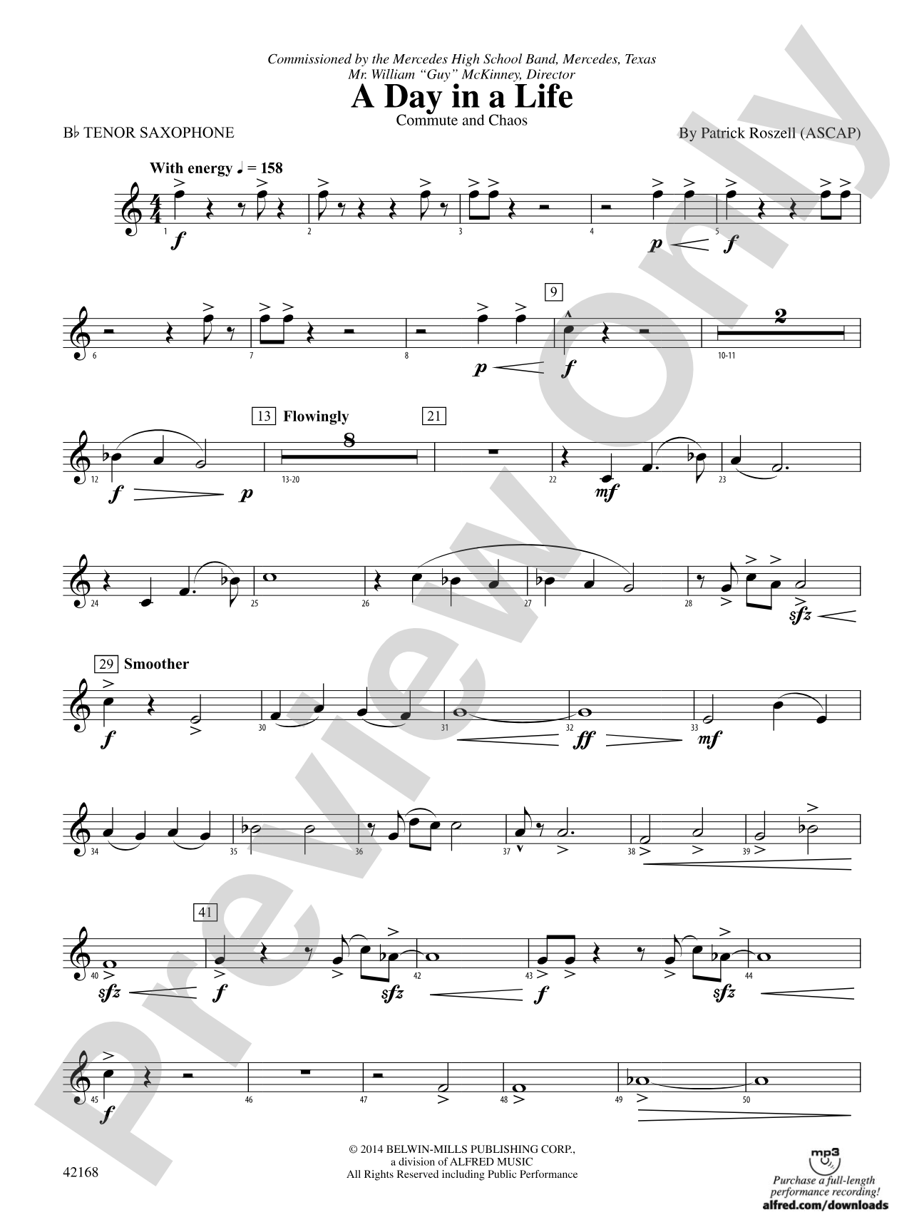 A Day in a Life: B-flat Tenor Saxophone