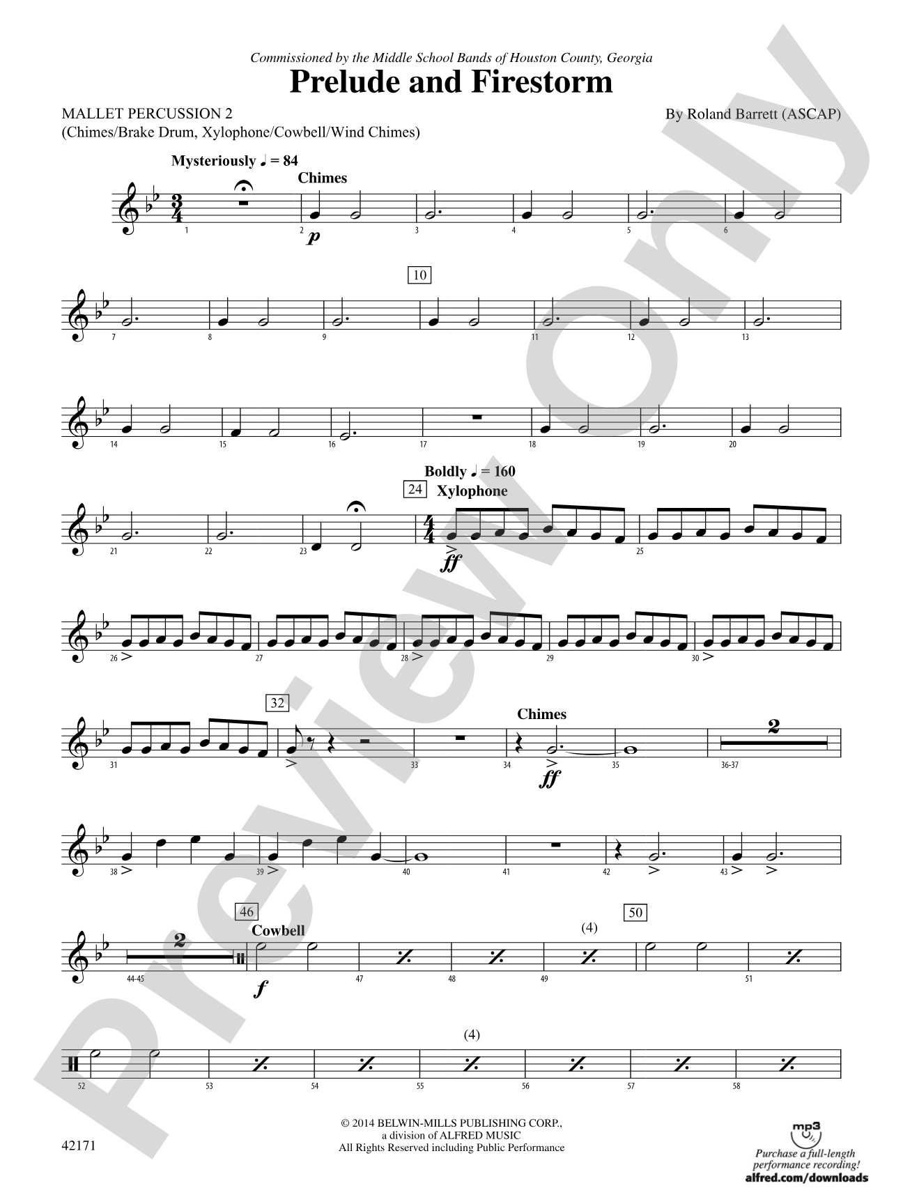 Prelude and Firestorm: 2nd Mallet Percussion