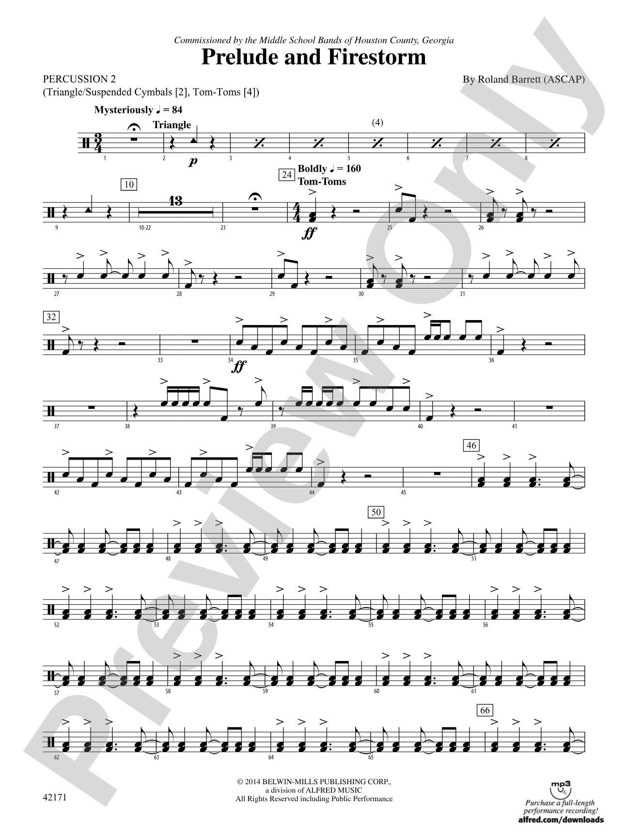 Prelude and Firestorm: 2nd Percussion