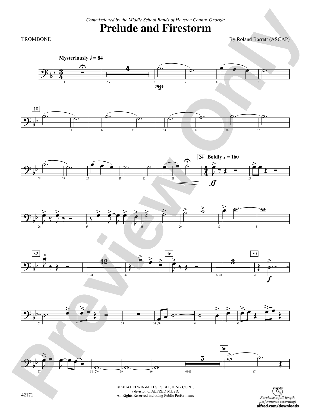 Prelude and Firestorm: 1st Trombone