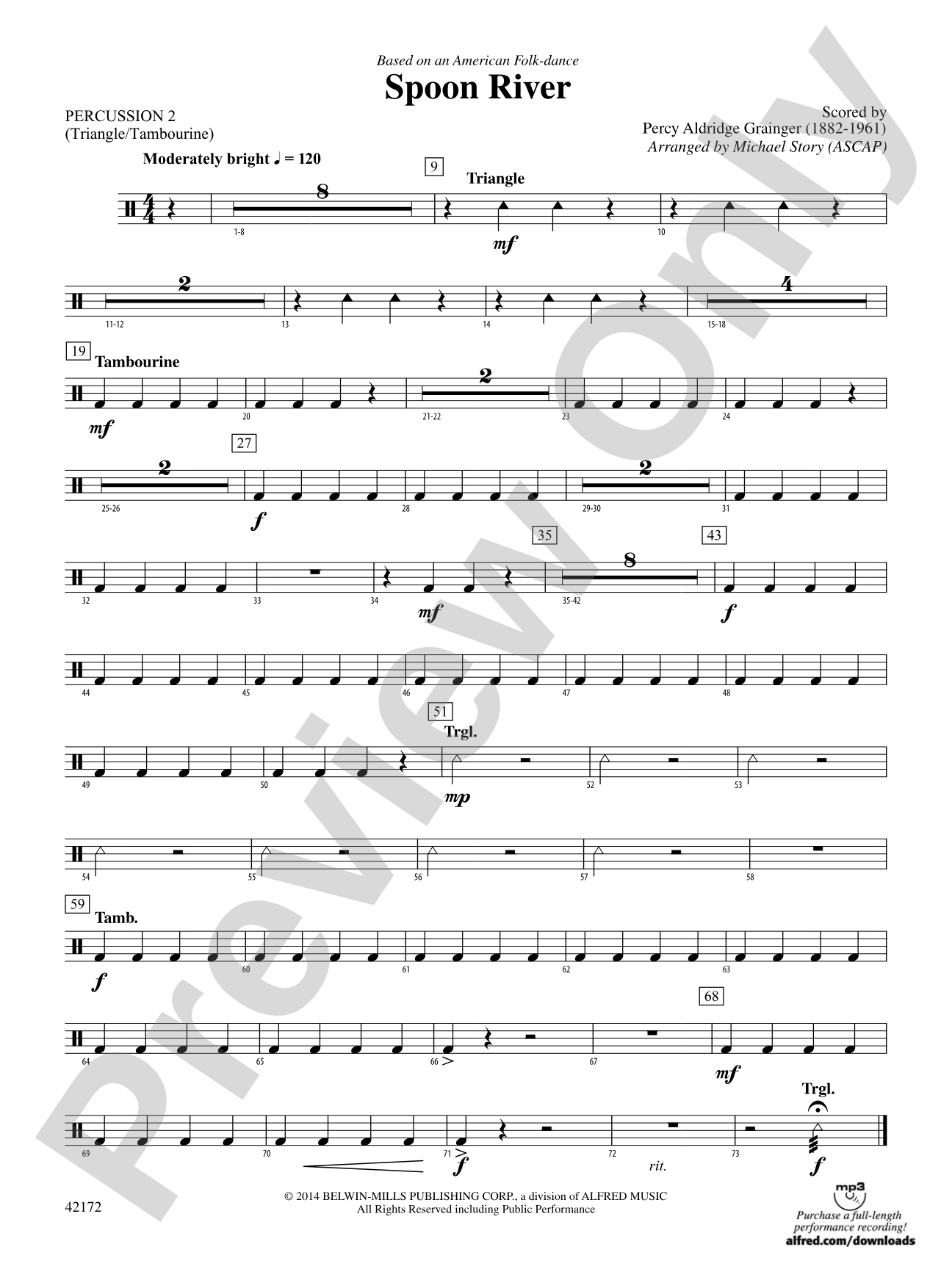 Spoon River: 2nd Percussion