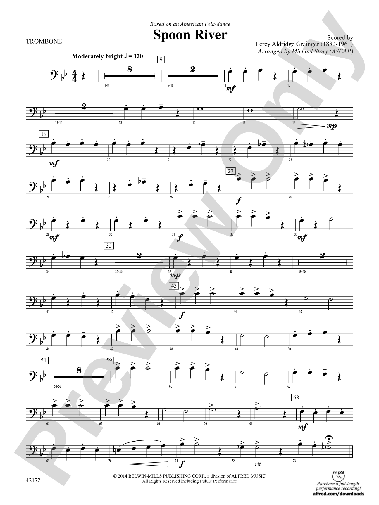 Spoon River: 1st Trombone