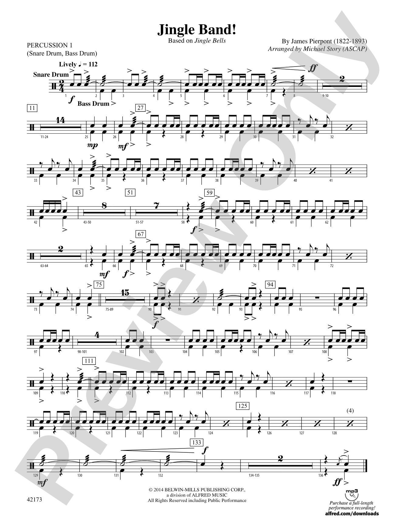 Jingle Band!: 1st Percussion