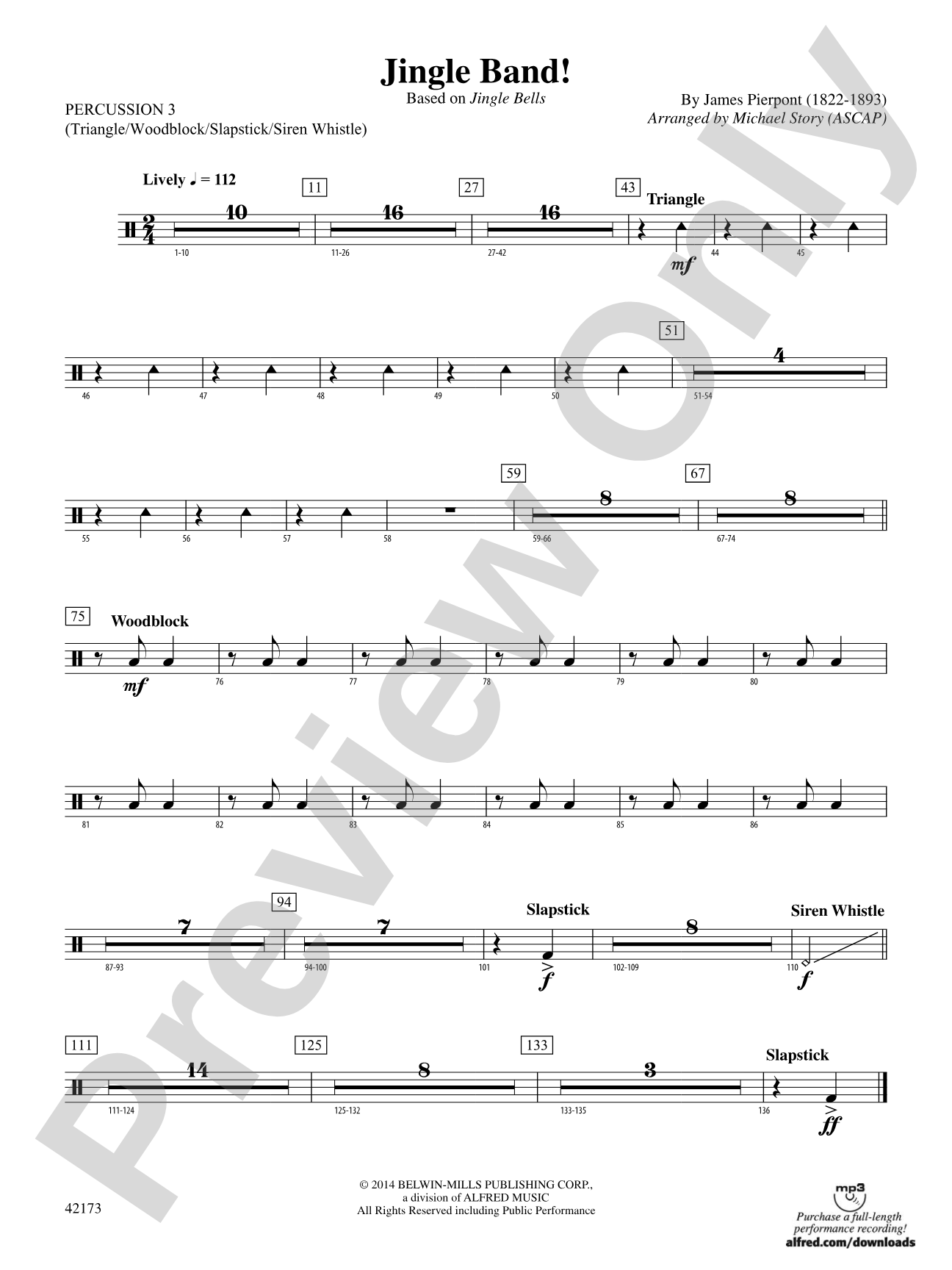 Jingle Band!: 3rd Percussion